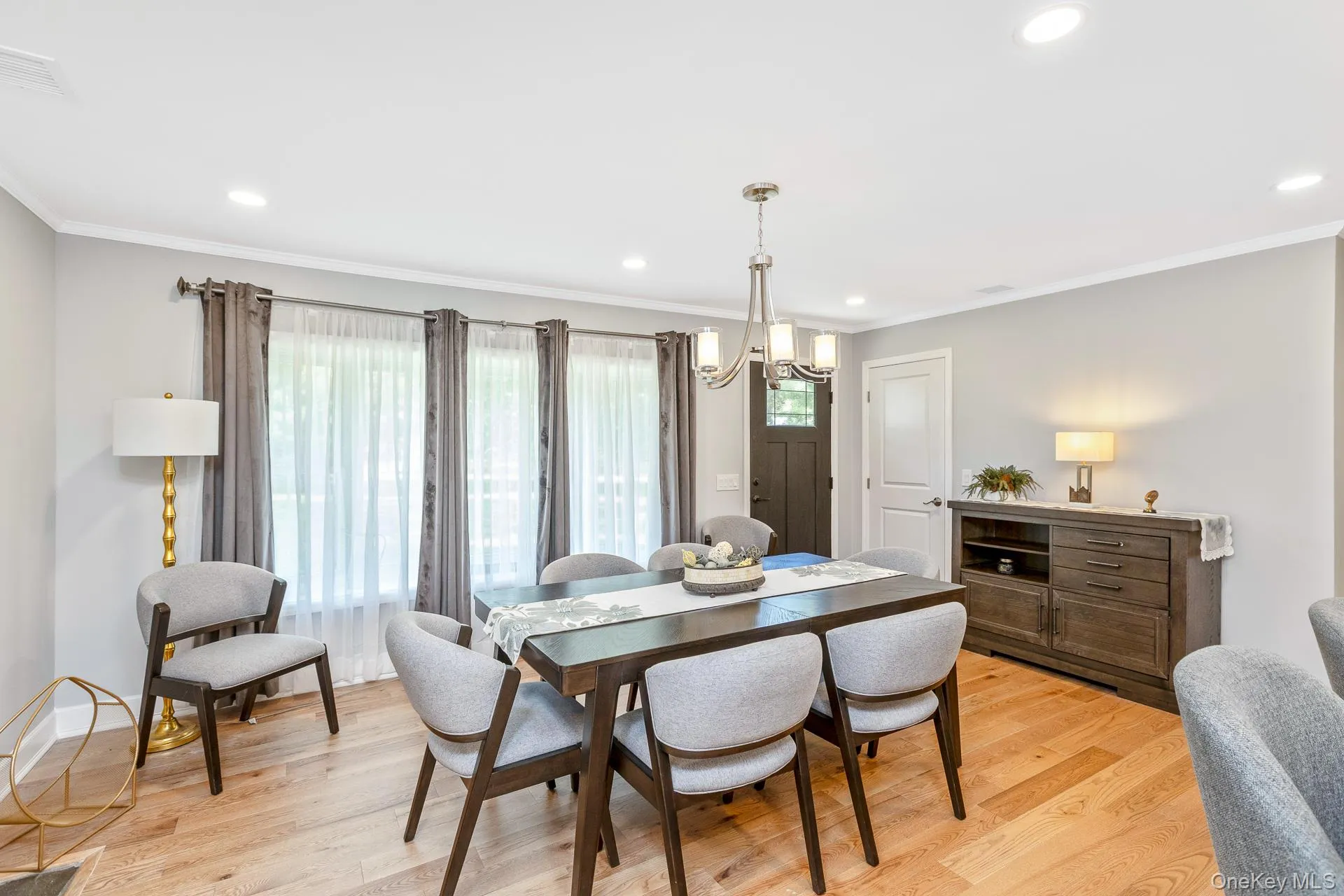 Formal dining room with a additional wood burning fireplace Formal dining room with a additional wood burning fireplace