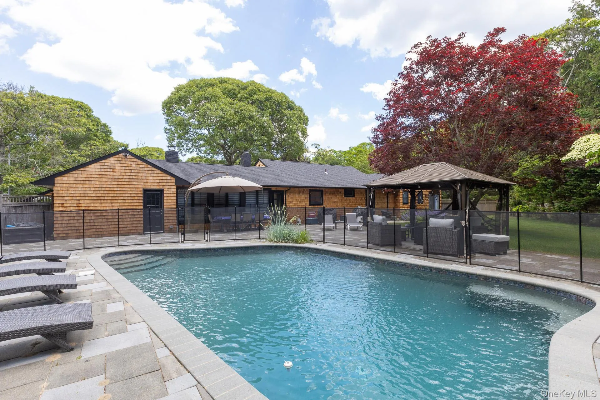 Large paver patio Large paver patio