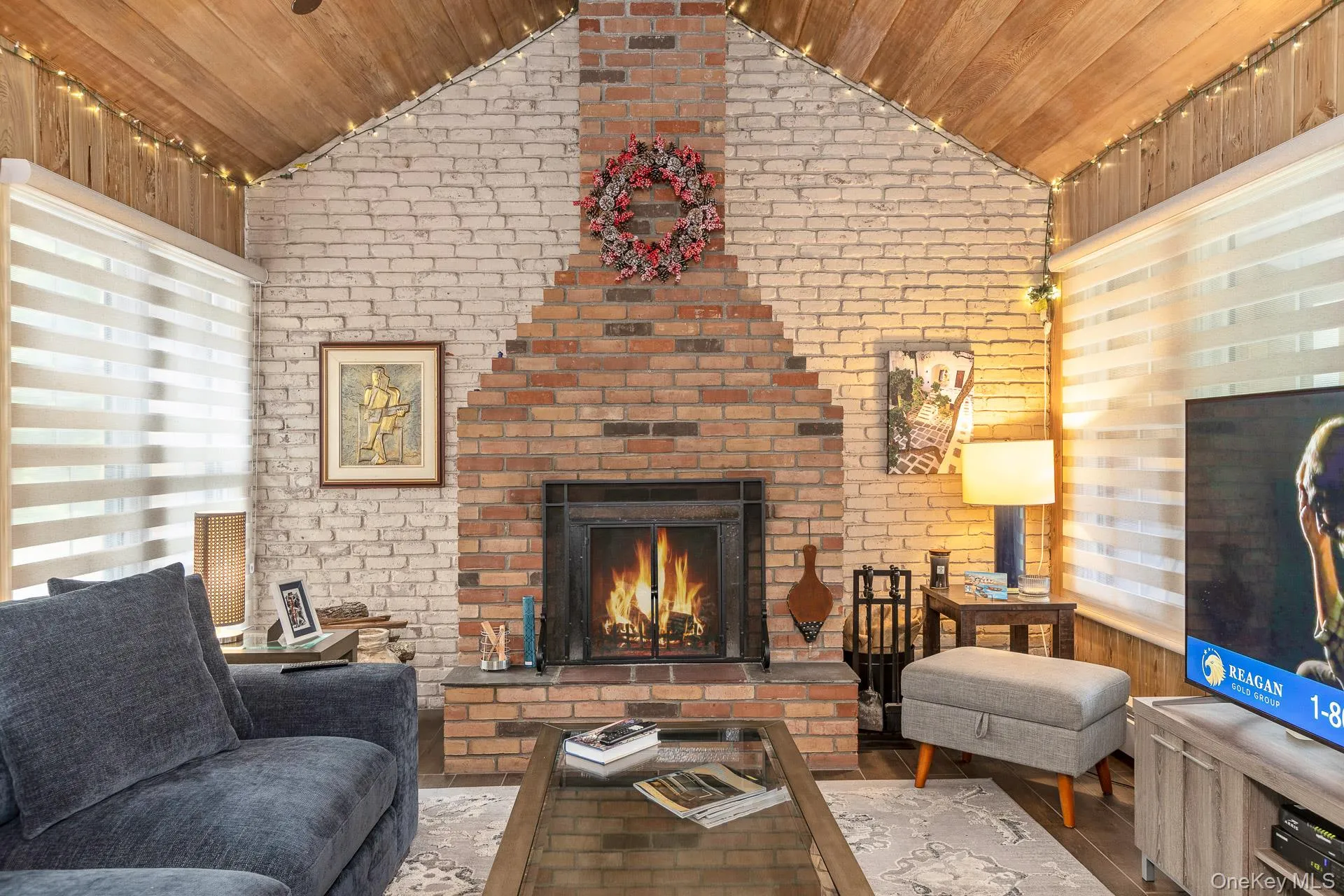 Brick fireplace Brick fireplace