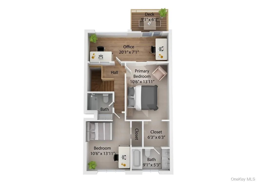 2nd Floor 3D Floor Plan 2nd Floor 3D Floor Plan