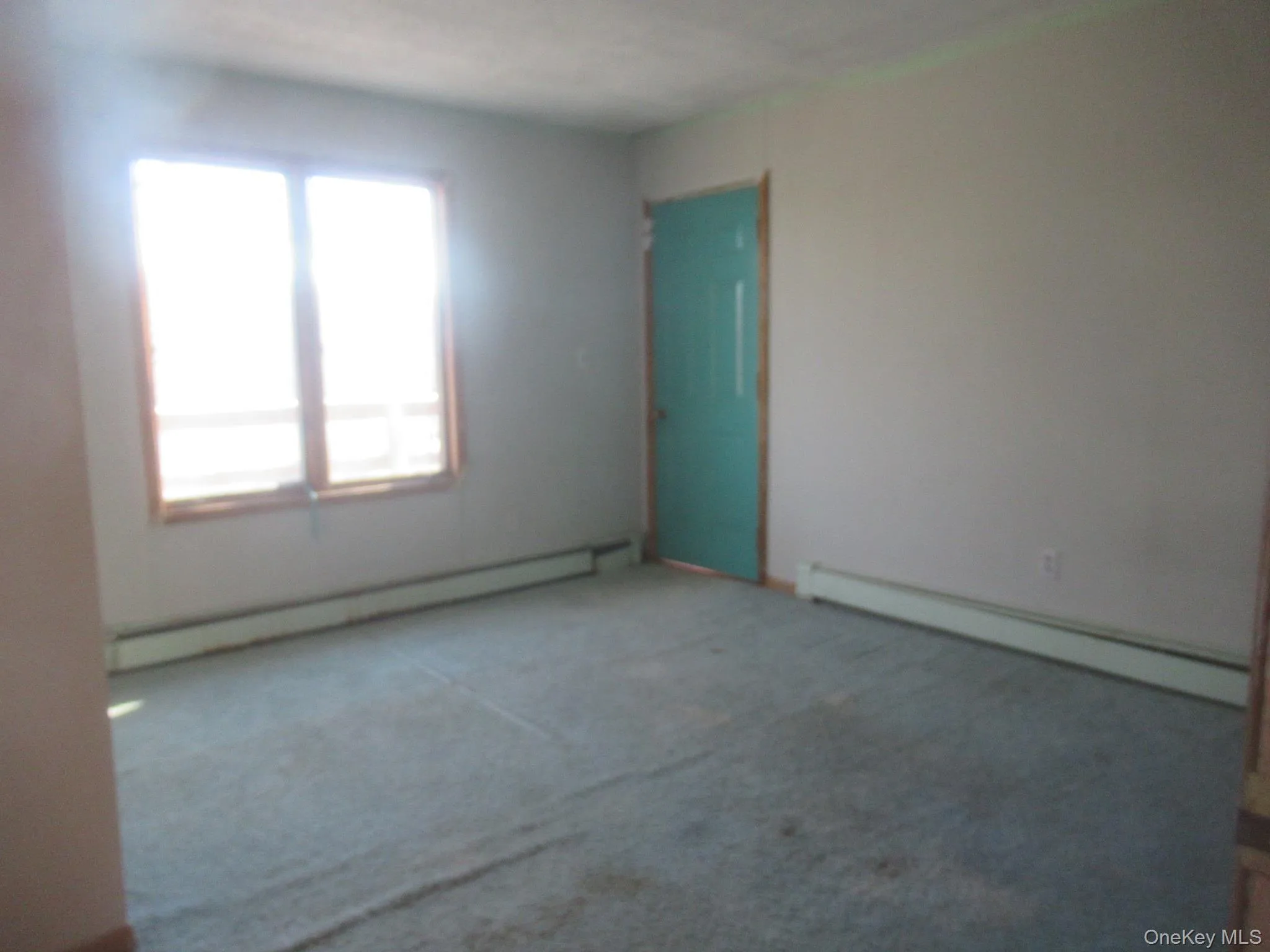 Carpeted empty room featuring baseboard heating Carpeted empty room featuring baseboard heating