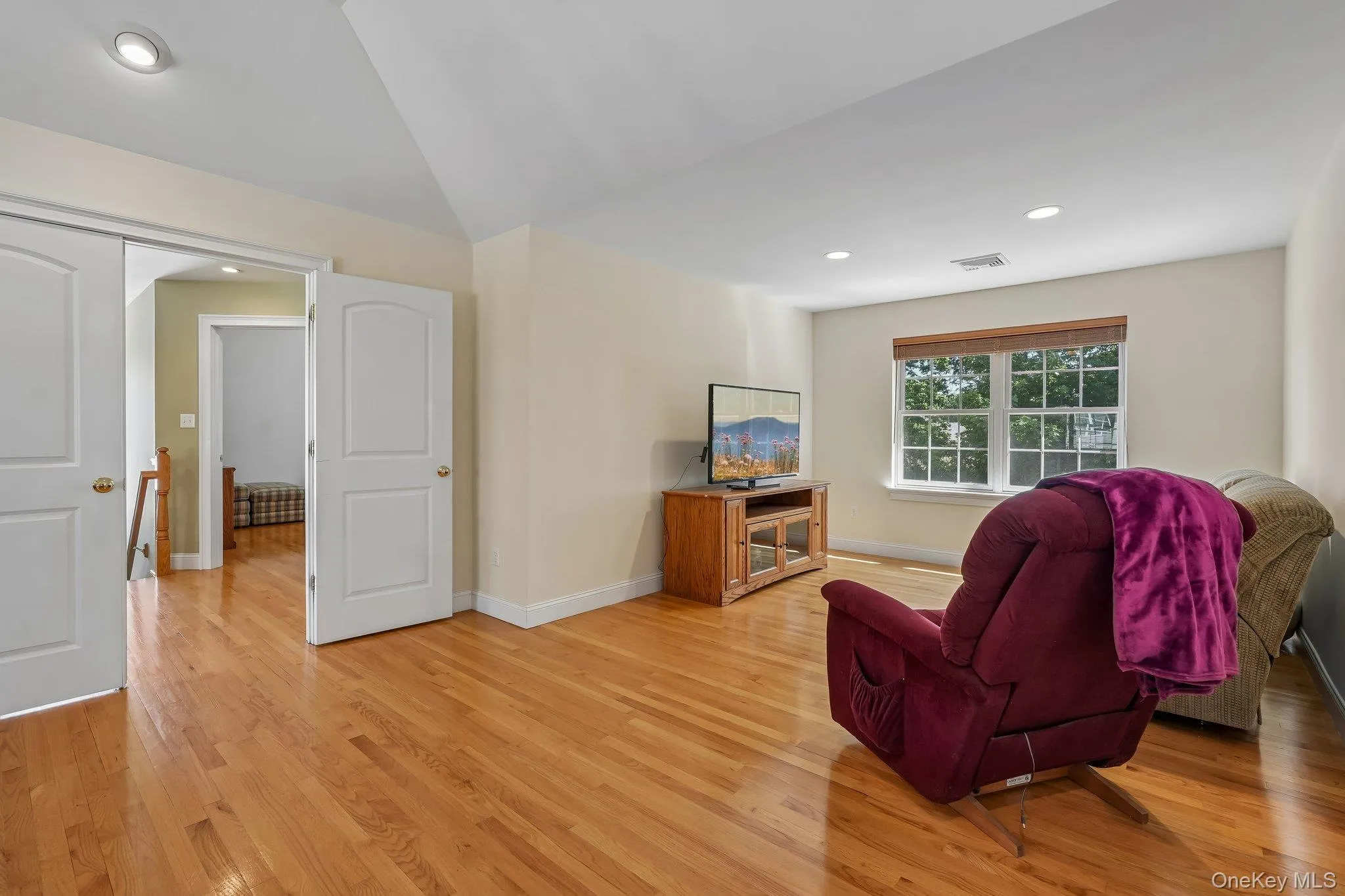 Primary bedroom has separate sitting area. Primary bedroom has separate sitting area.