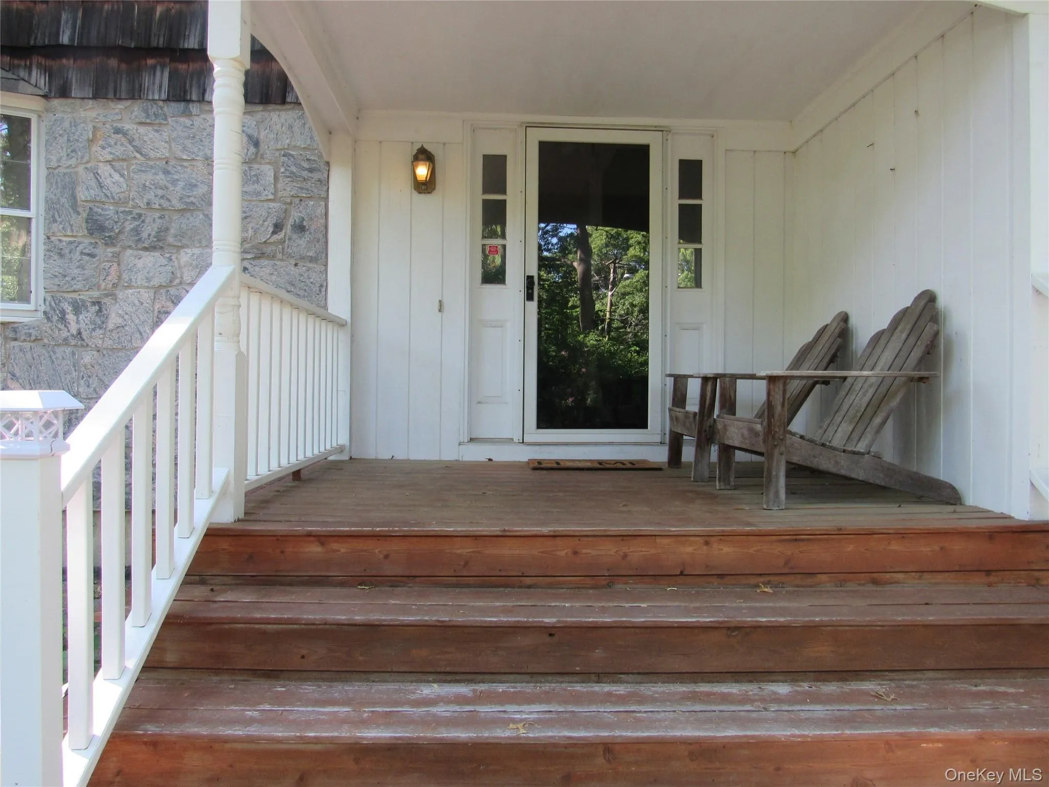 Covered front porch Covered front porch