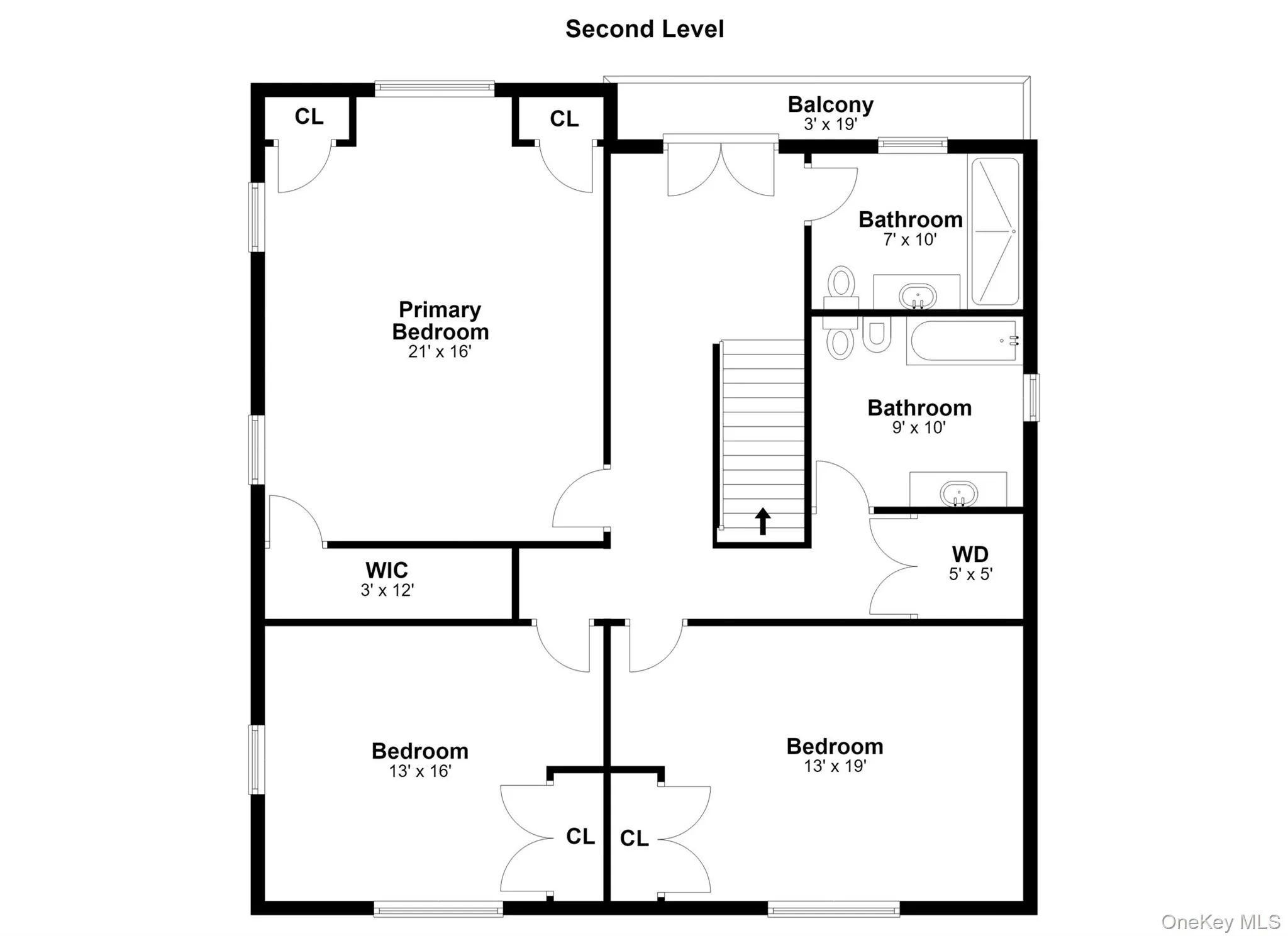 Second Level Floor Plan Second Level Floor Plan