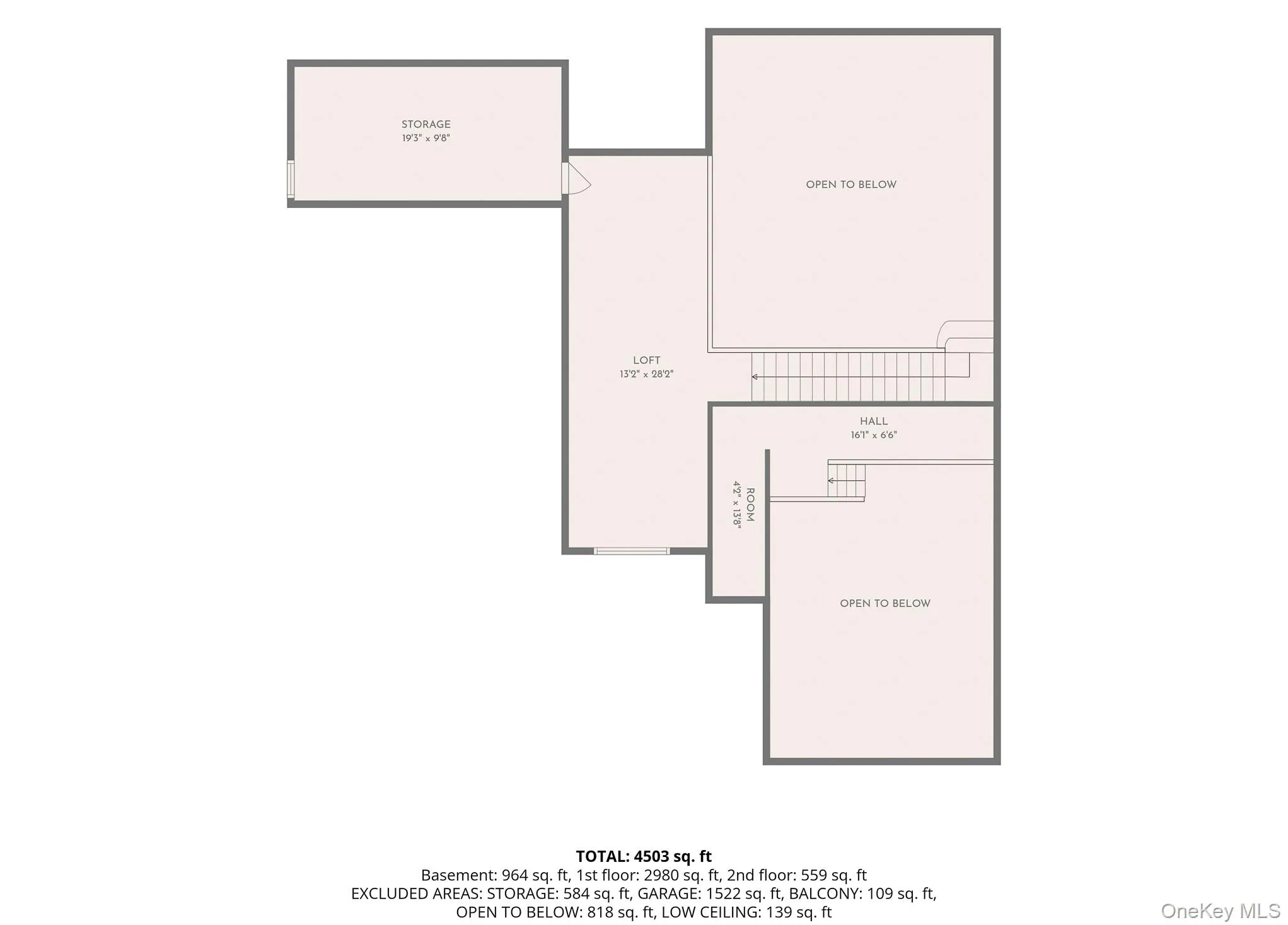 Loft/2nd level floorplan Loft/2nd level floorplan