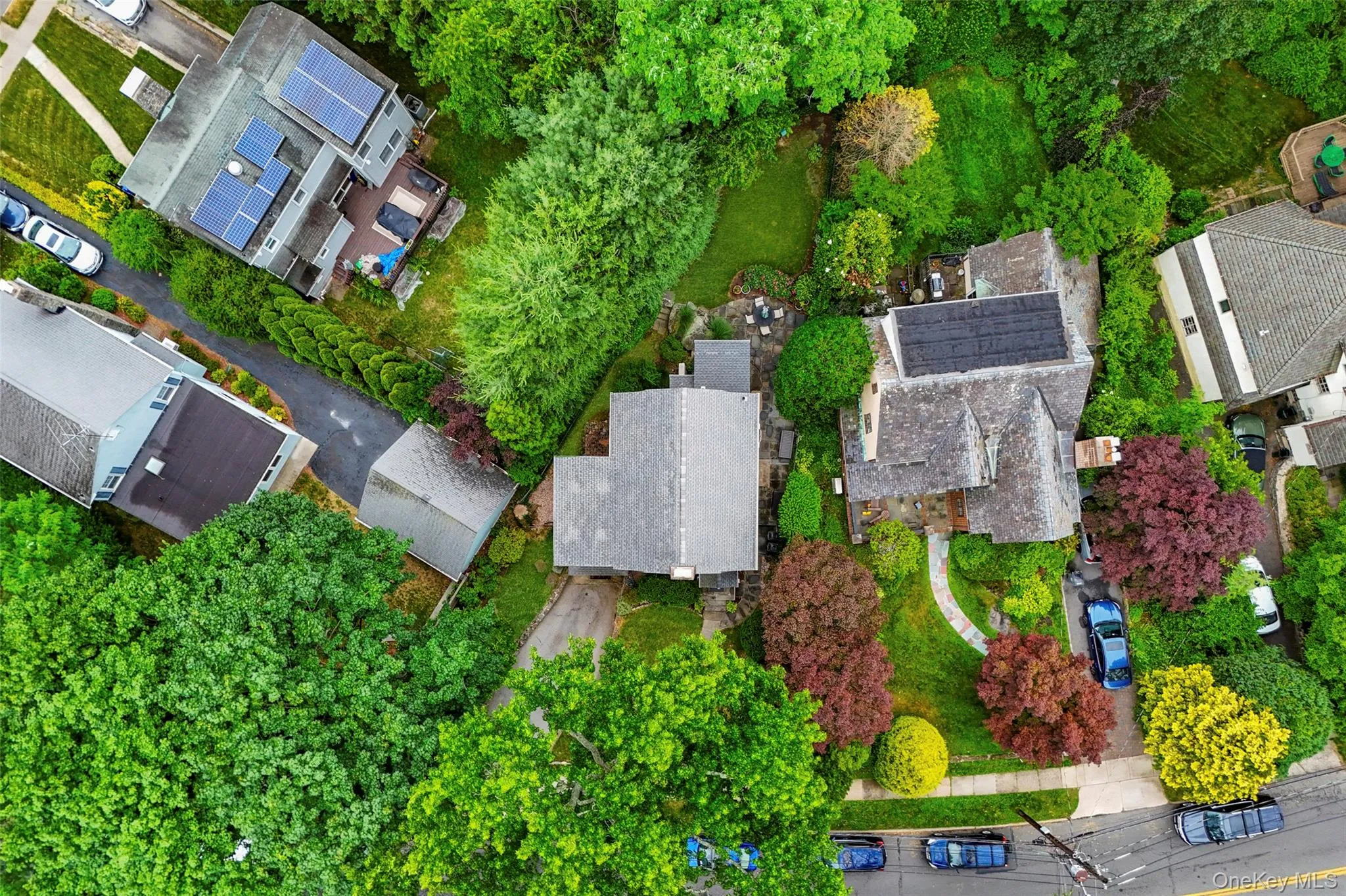 Aerial view of 683 Forest Avenue, Larchmont. Aerial view of 683 Forest Avenue, Larchmont.