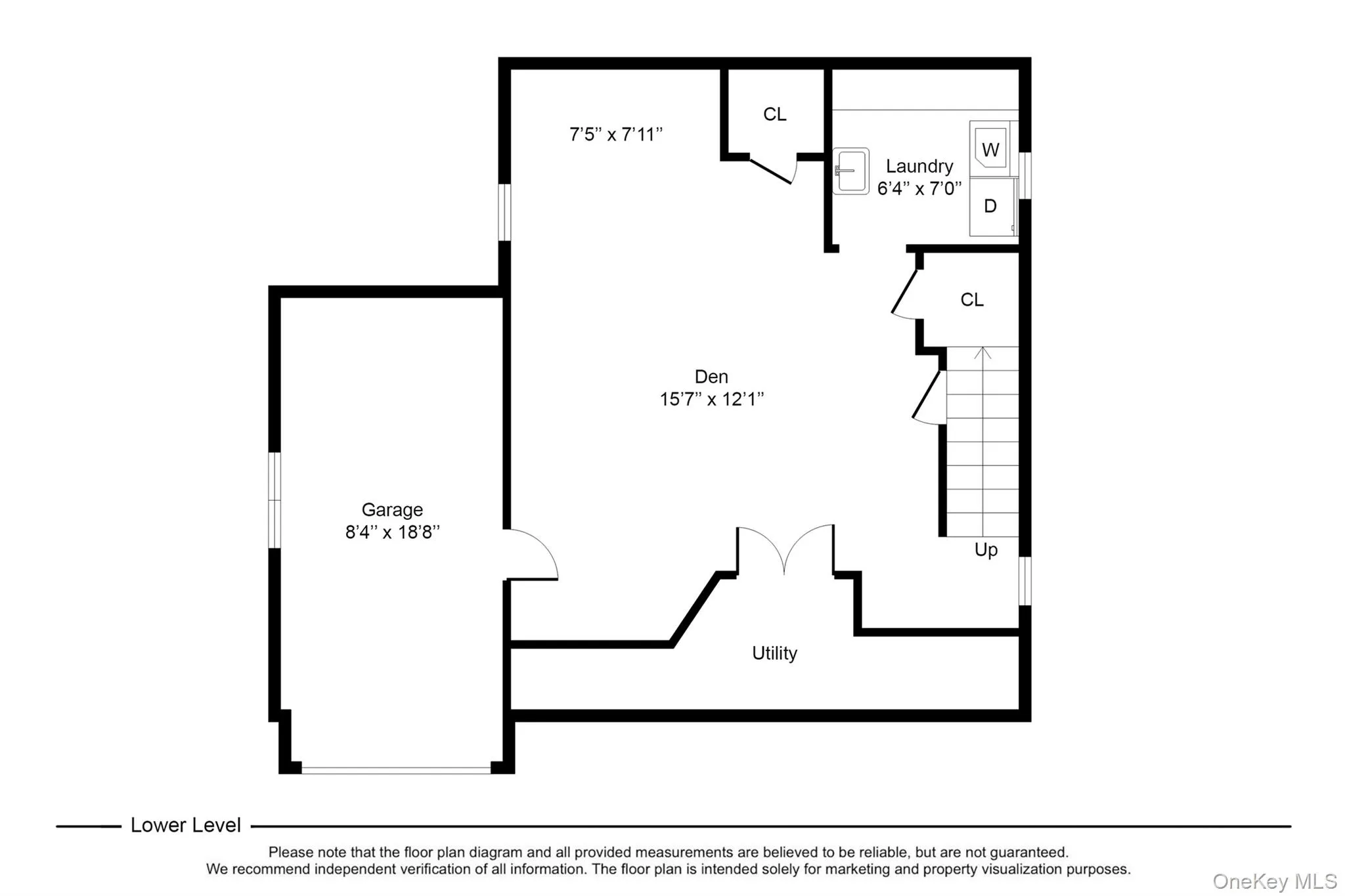 Floor Plans: Lower level. The lower level provides approximately 544 square feet of finished bonus space, laundry room, utilities, three storage closets, and access to the attached one-car garage. Floor Plans: Lower level. The lower level provides approximately 544 square feet of finished bonus space, laundry room, utilities, three storage closets, and access to the attached one-car garage.