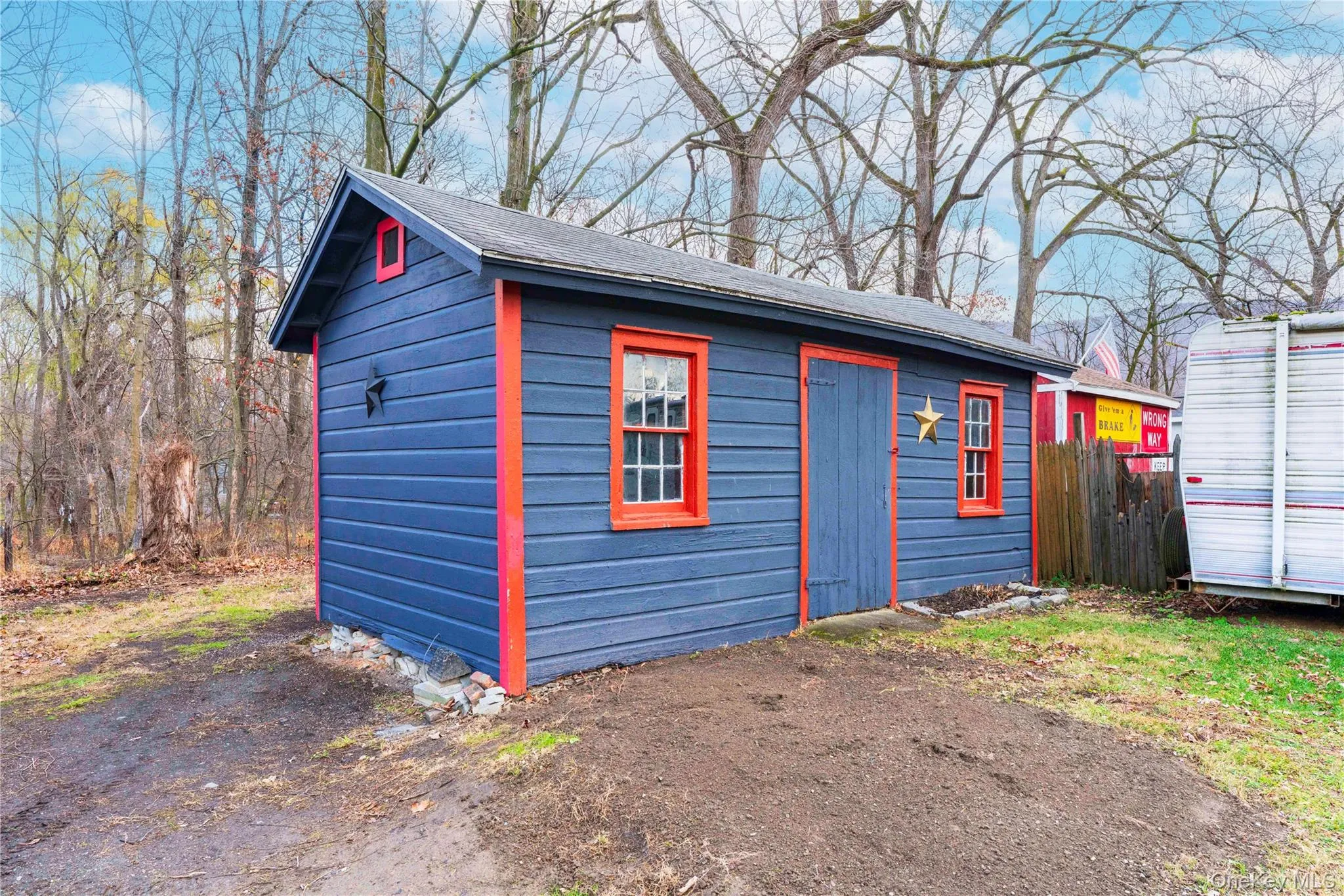 Good storage in this oversize shed Good storage in this oversize shed