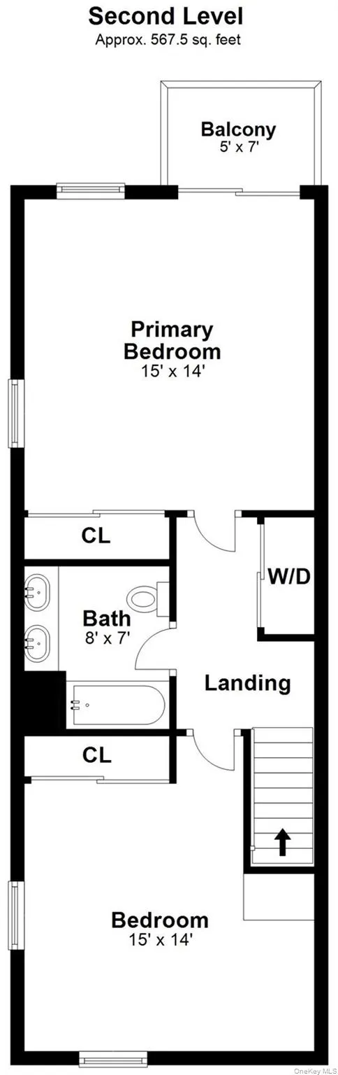 Estimated second level square footage-not guaranteed Estimated second level square footage-not guaranteed