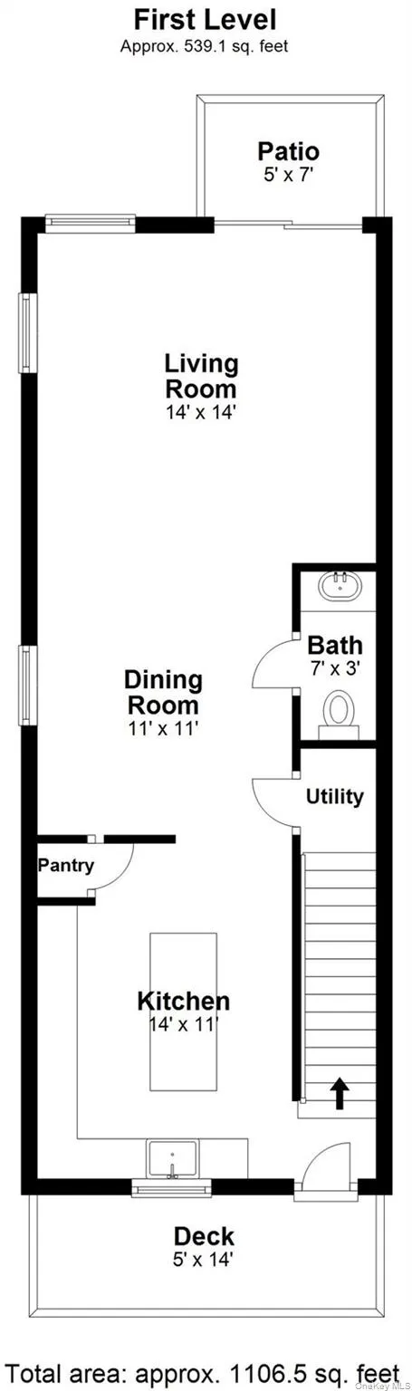 Estimated first floor square footage-not guaranteed Estimated first floor square footage-not guaranteed