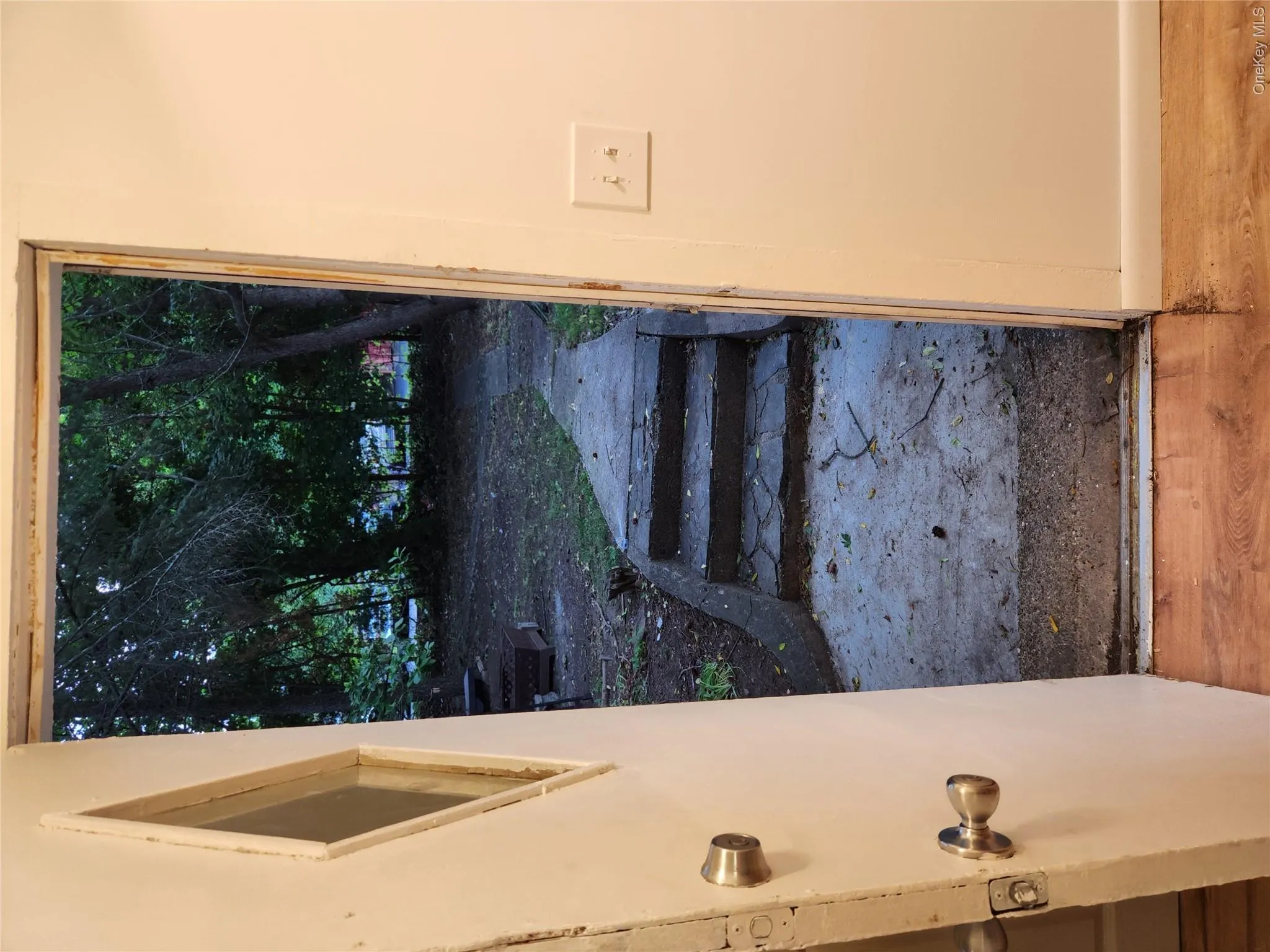 Private rear entrance leading to an enchanted back yard, with mature greenery and room for entertaining Private rear entrance leading to an enchanted back yard, with mature greenery and room for entertaining