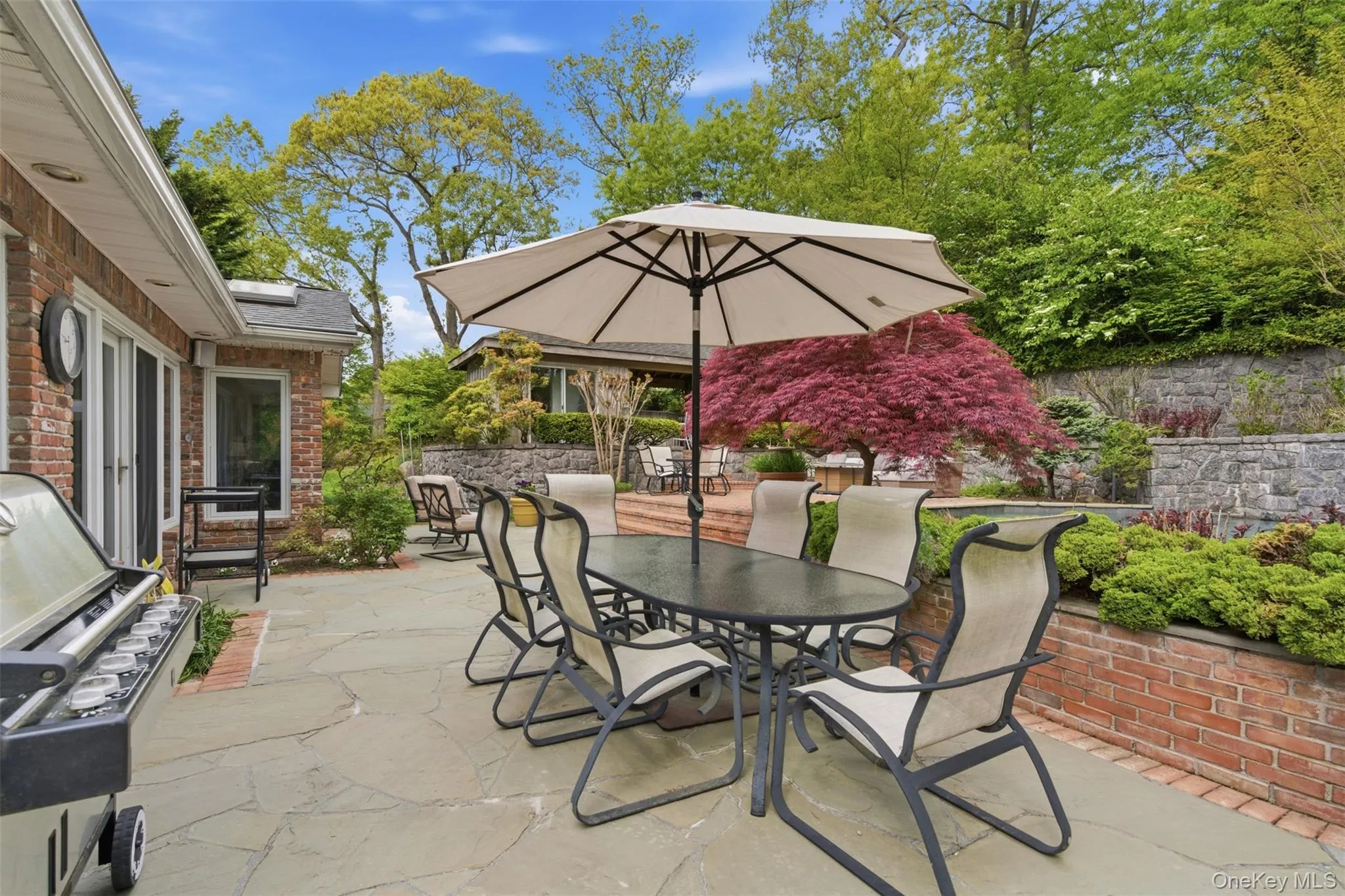Bluestone patio seating area Bluestone patio seating area