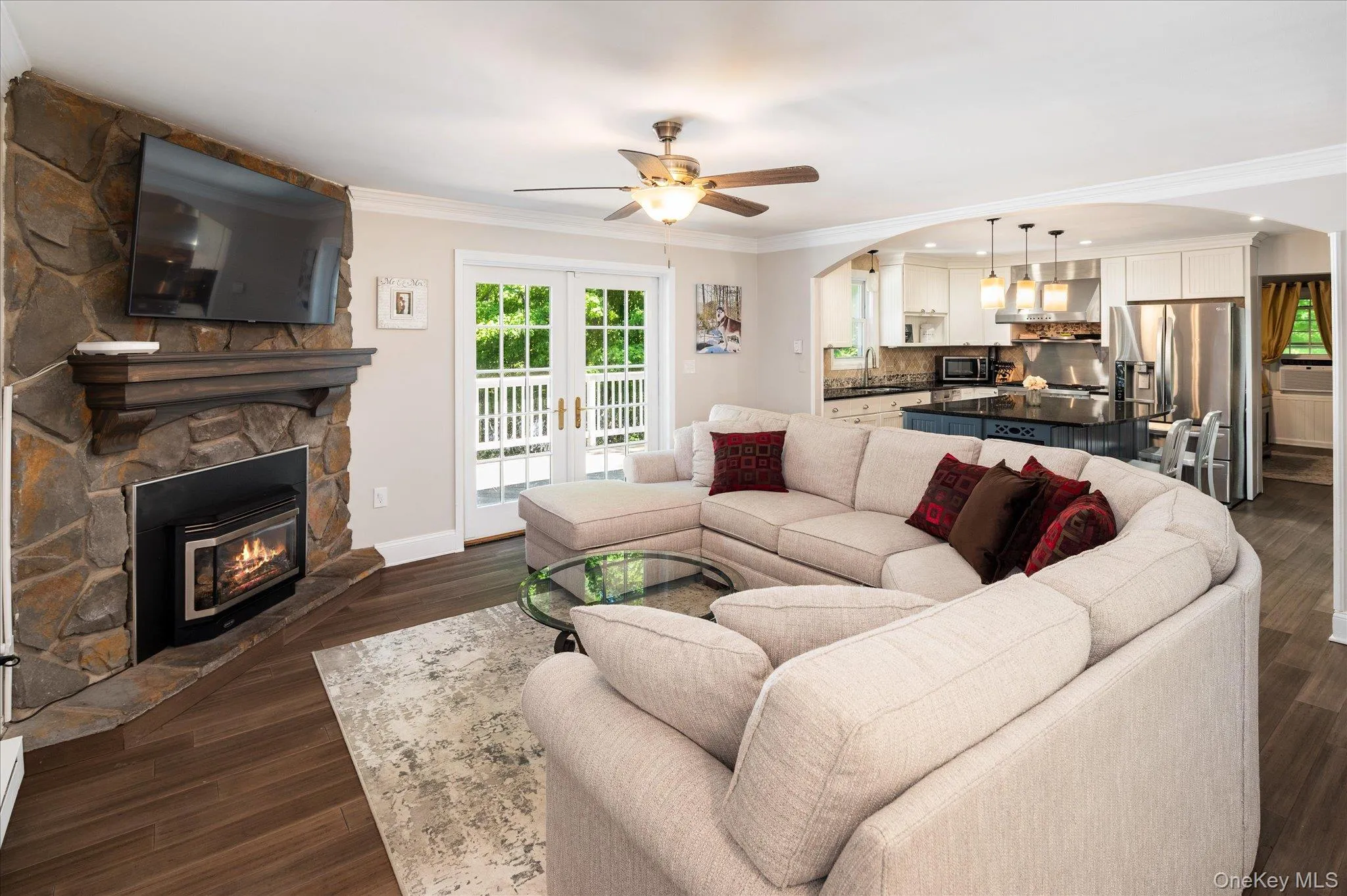 Family Room with Entrance to Kitchen Family Room with Entrance to Kitchen