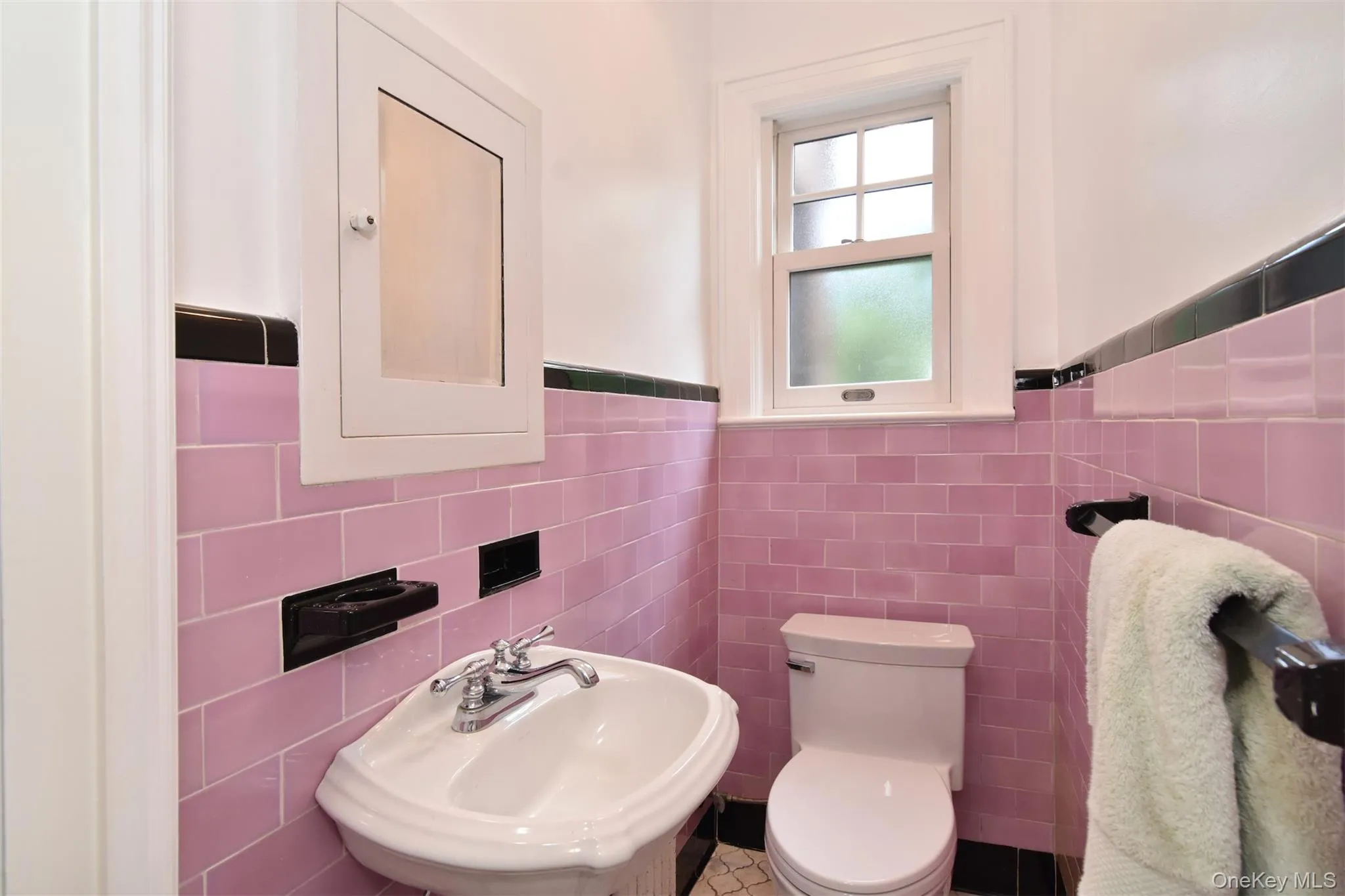 Convenient first floor powder room Convenient first floor powder room