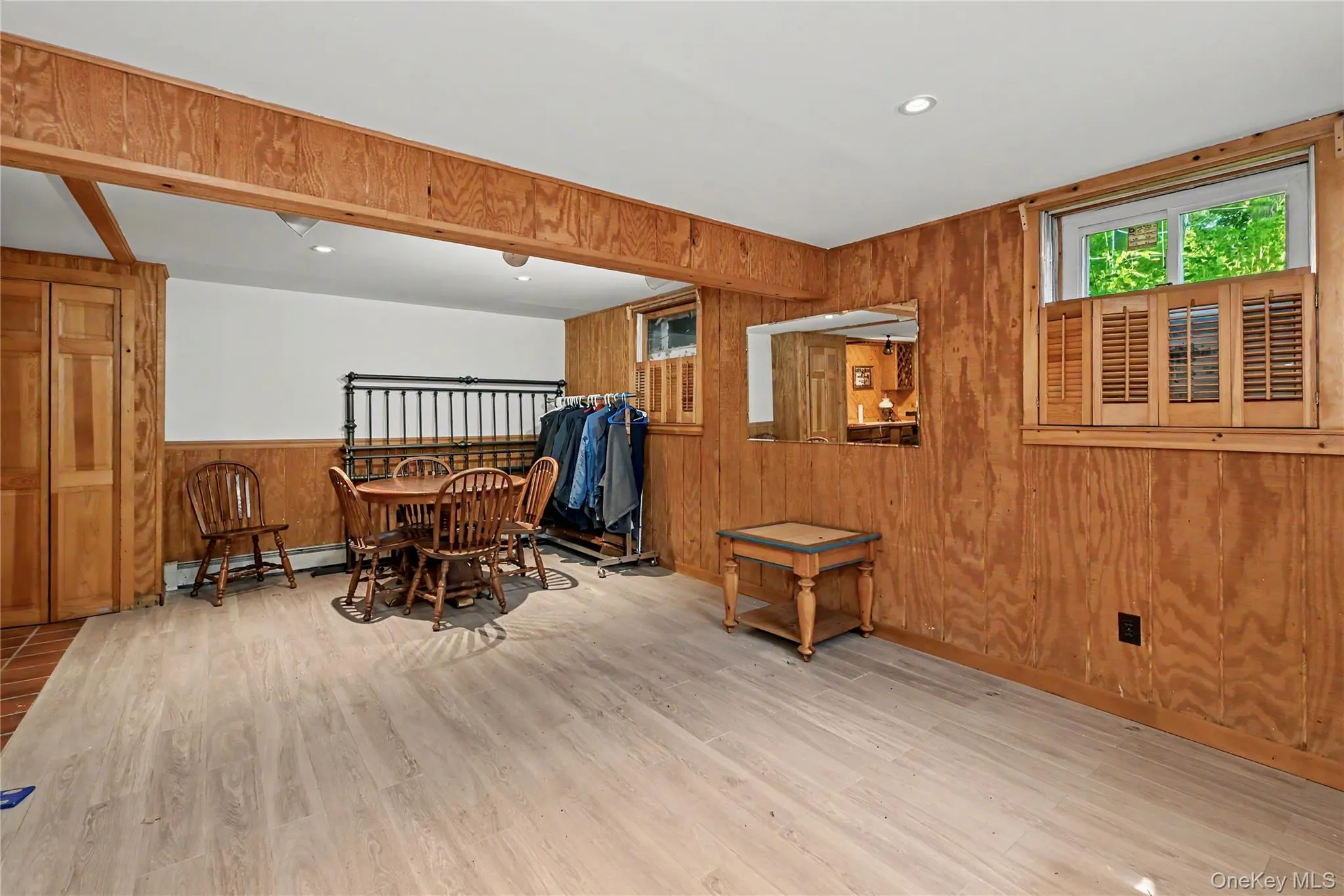 Lower level recreation room. Lower level recreation room.