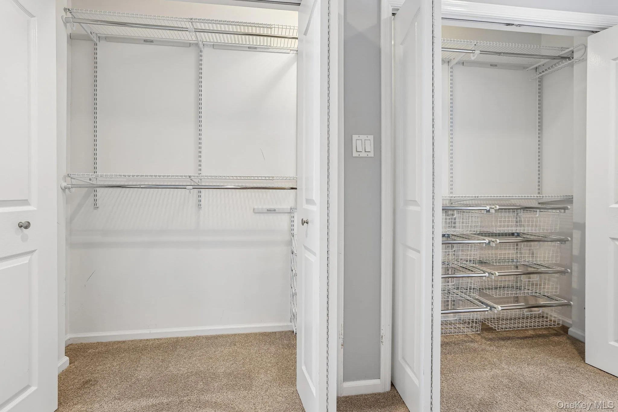 Inside of closets in primary suite Inside of closets in primary suite