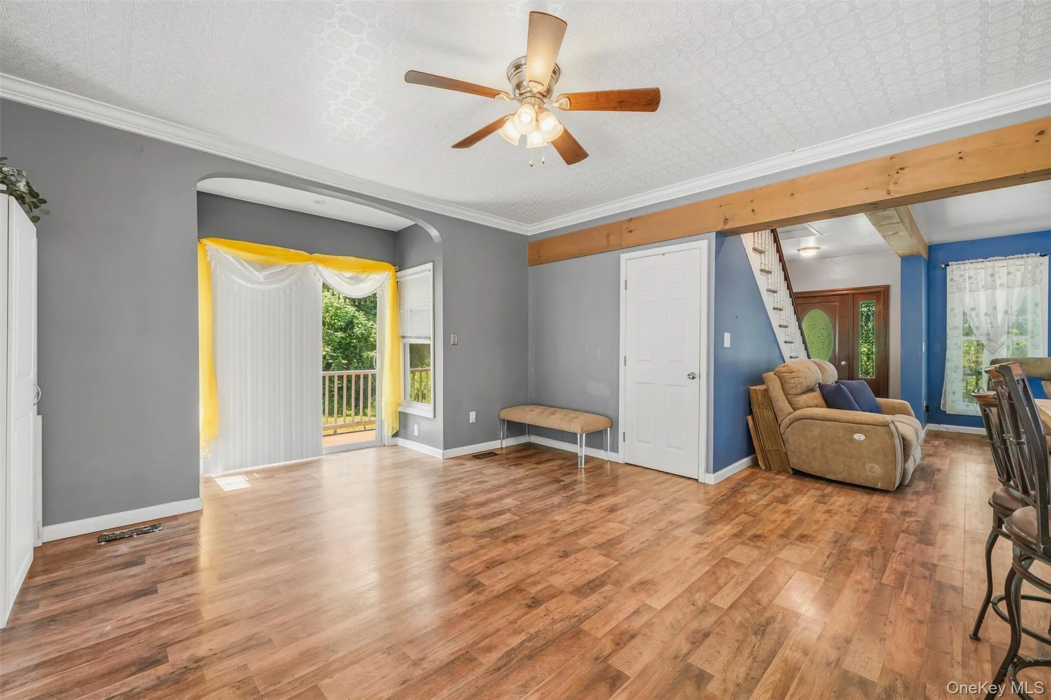 Open floor plan dining room area Open floor plan dining room area