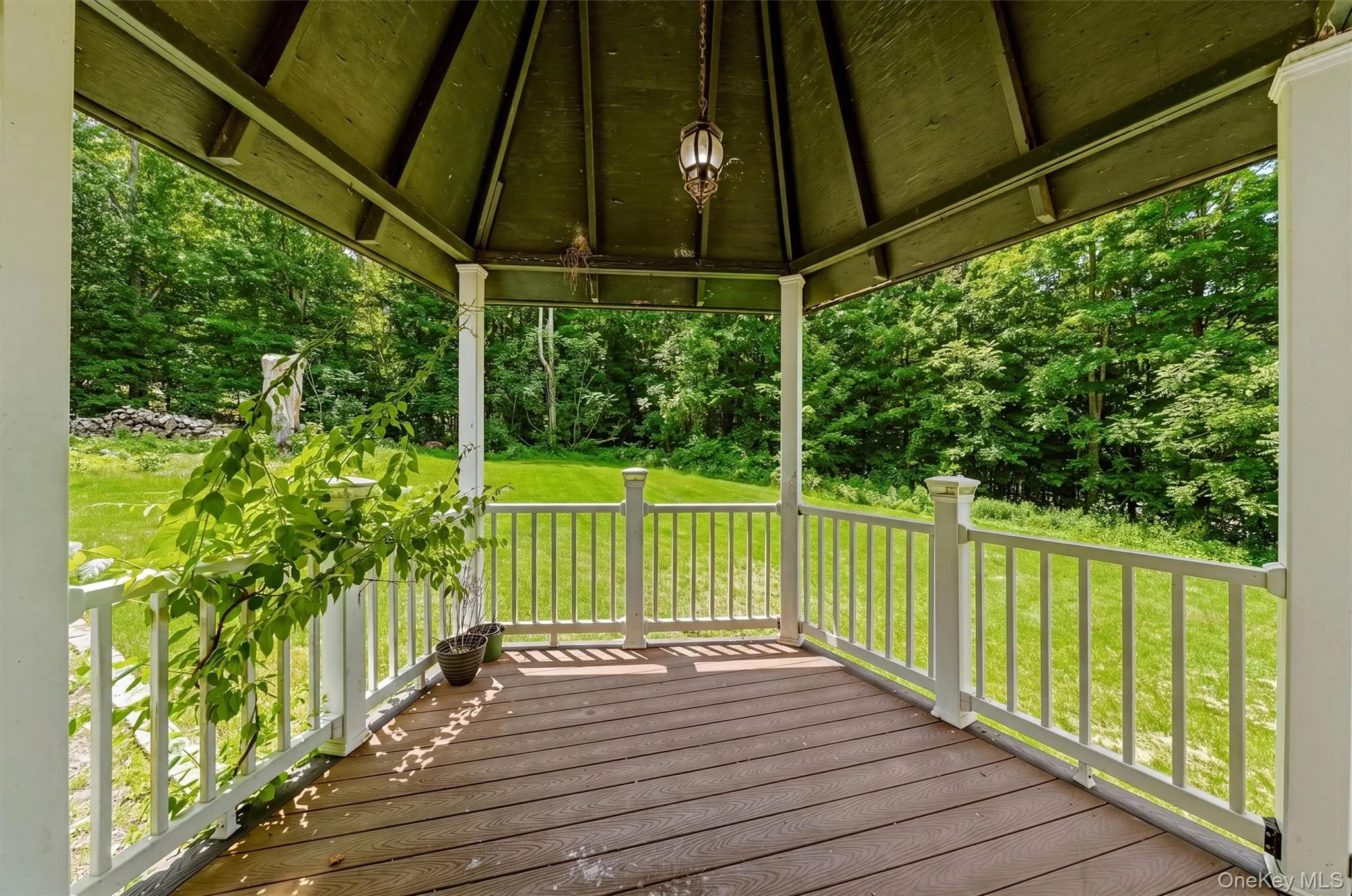 Neat, covered gazebo space! Neat, covered gazebo space!