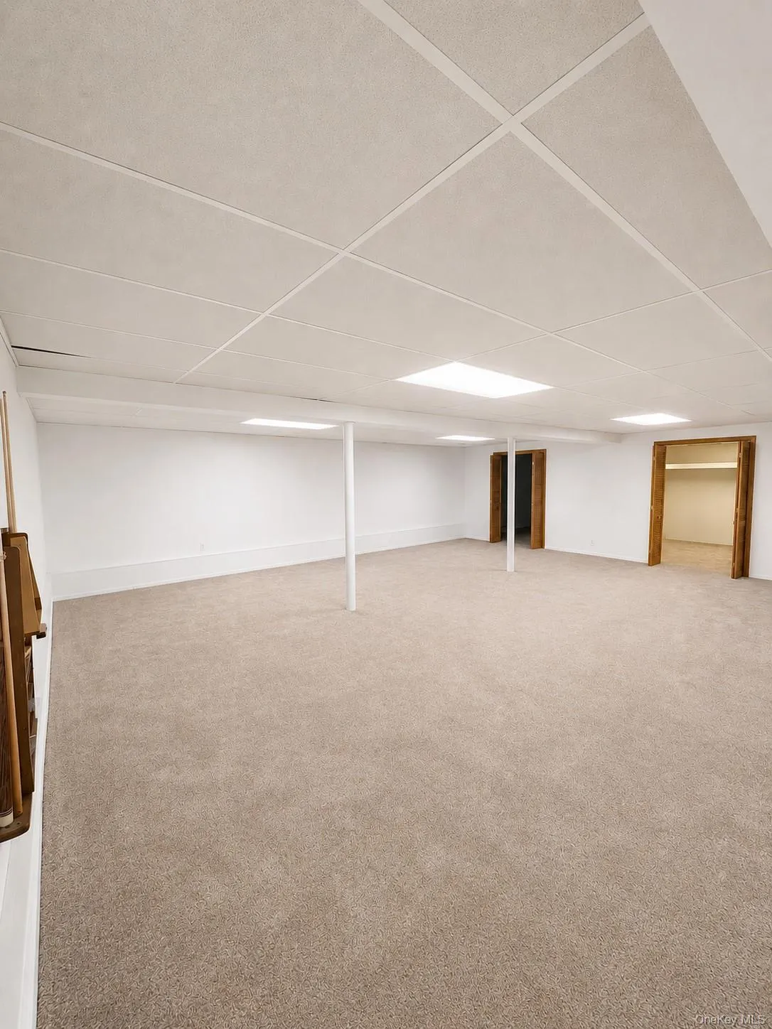 Spacious finished Basement with two large storage areas Spacious finished Basement with two large storage areas