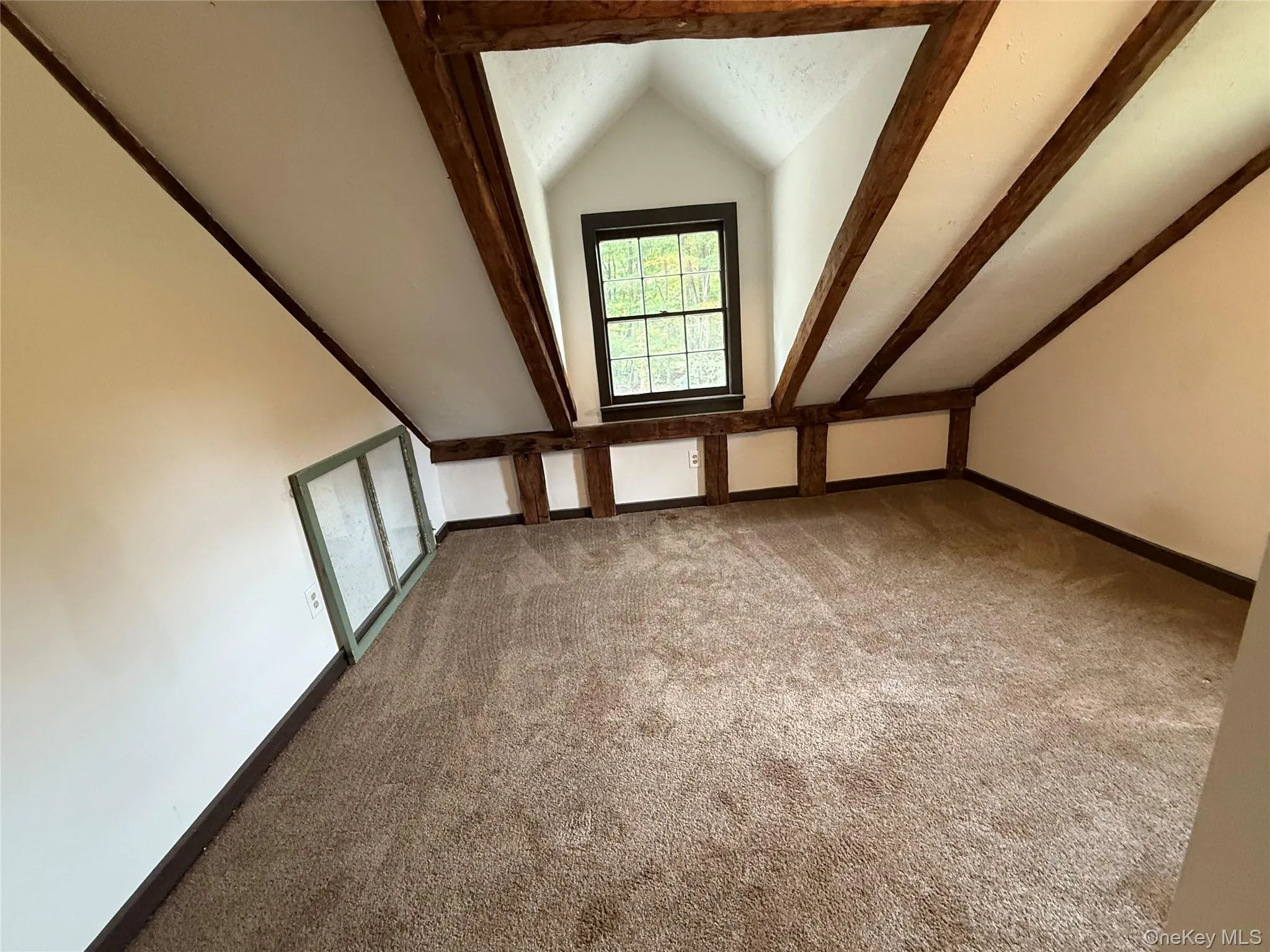 Bonus room with carpet and vaulted ceiling Bonus room with carpet and vaulted ceiling