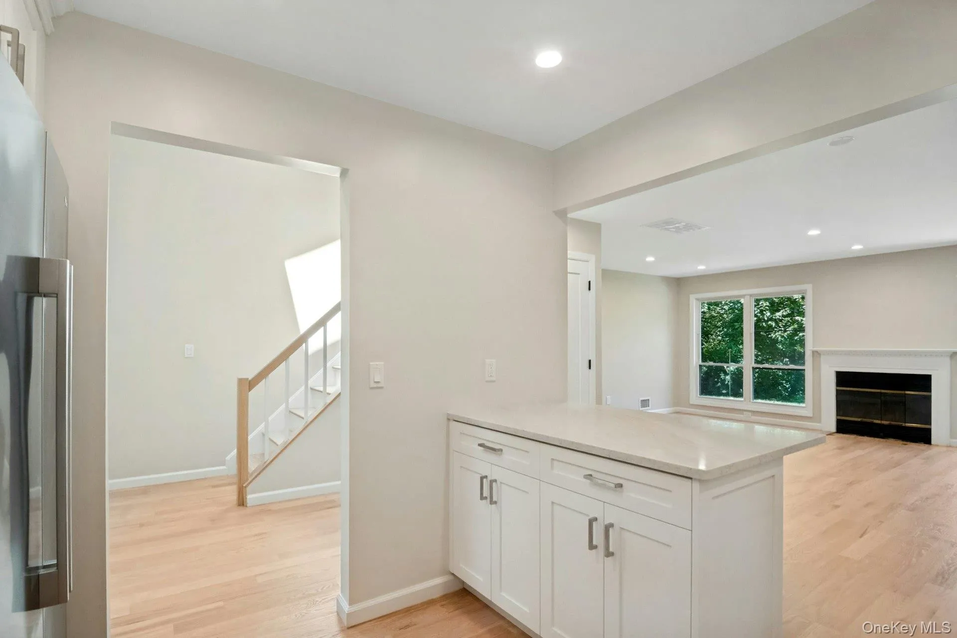 White shaker cabinets with island. White shaker cabinets with island.