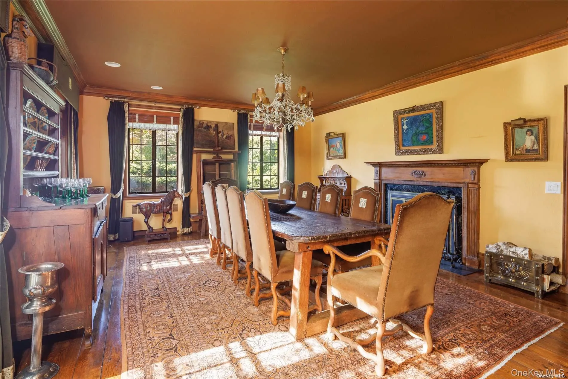 Dining Room with Fireplace Dining Room with Fireplace
