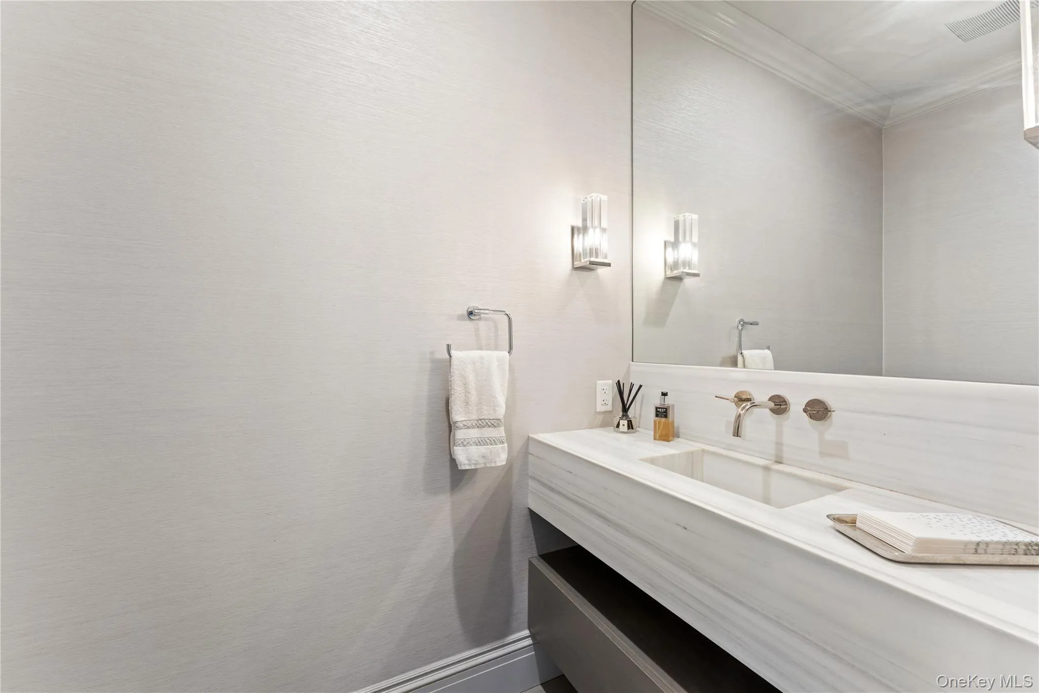 Formal powder room Formal powder room