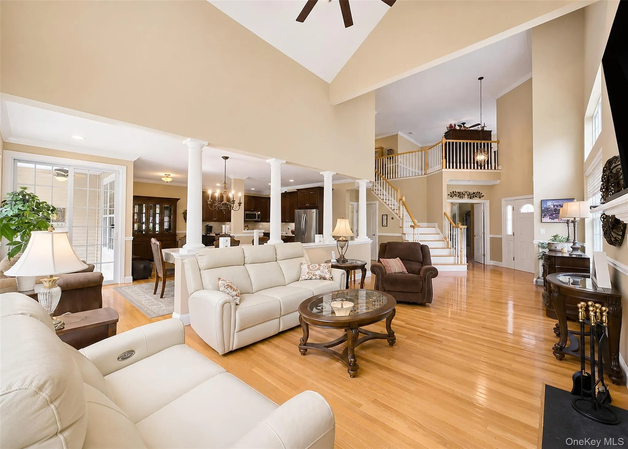 The Living Rm Opens Into The Dining Rm & Entrance Hall. The Living Rm Opens Into The Dining Rm & Entrance Hall.