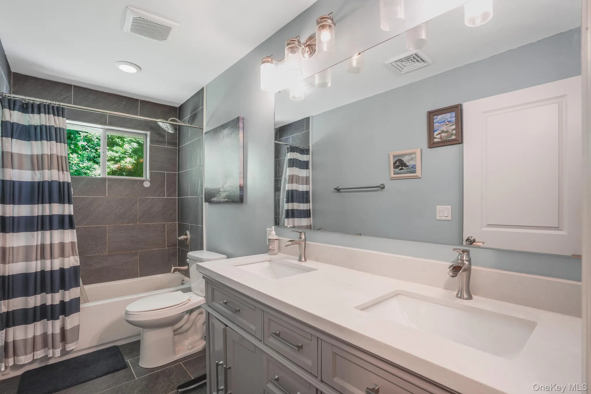 Remodeled Spa like bath with double sinks Remodeled Spa like bath with double sinks