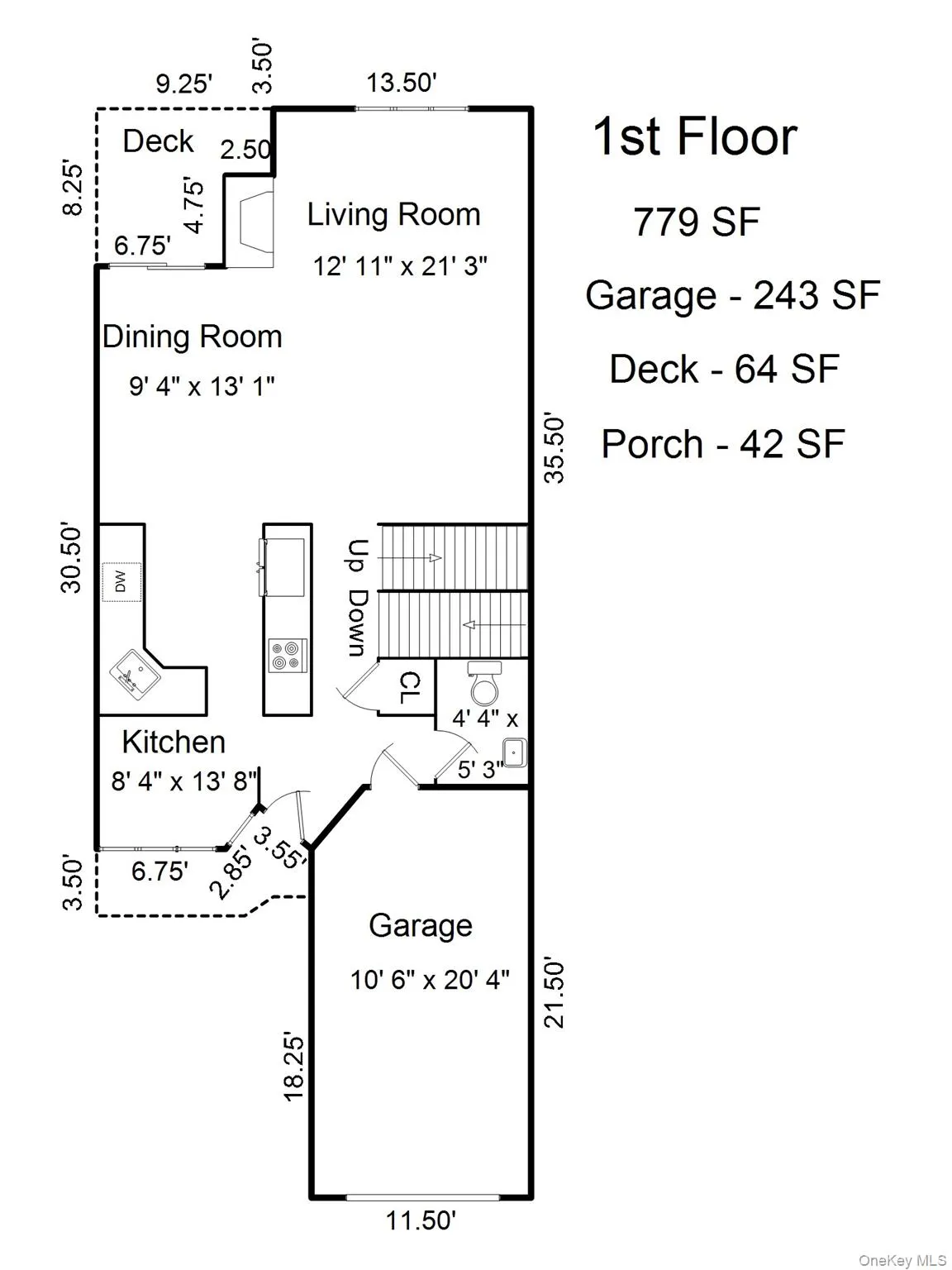 1st Floor - 779 SF 1st Floor - 779 SF