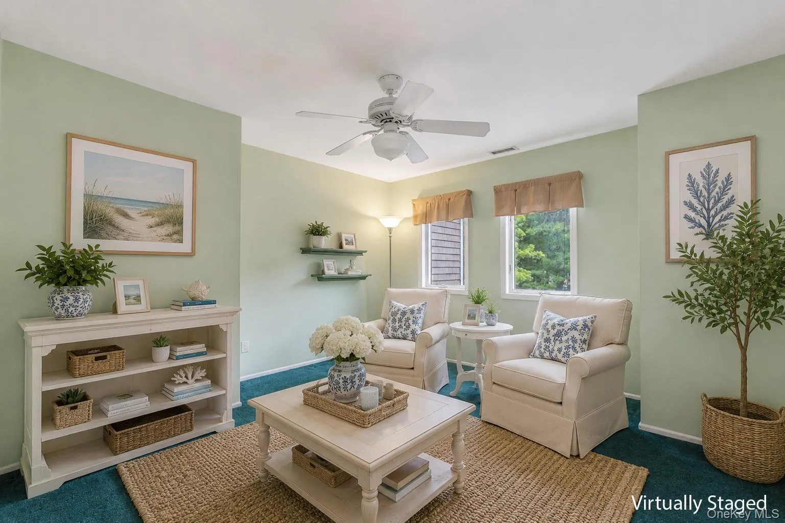 This very cozy lofted area can be converted to a third bedroom if needed. Is carpeted and has ceiling fan. This very cozy lofted area can be converted to a third bedroom if needed. Is carpeted and has ceiling fan.