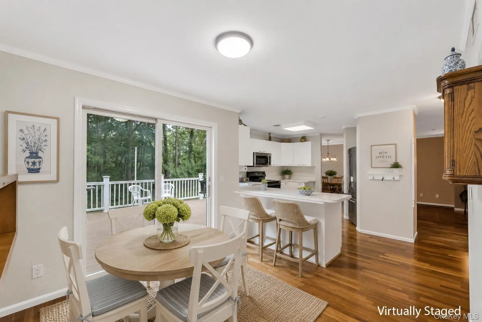 The dining area in the kitchen has full walk-in pantry. A peninsula that provides area to eat in the kitchen hardwood floors throughout. The dining area in the kitchen has full walk-in pantry. A peninsula that provides area to eat in the kitchen hardwood floors throughout.