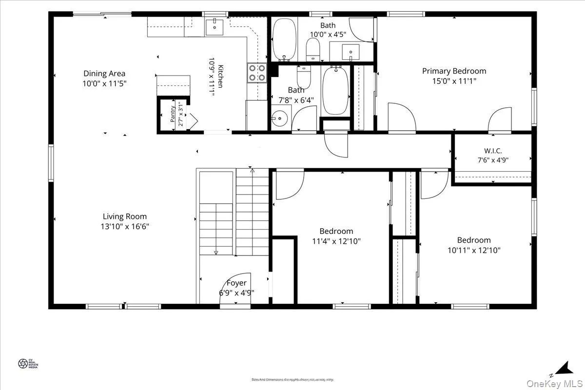 Main level floor plan. Main level floor plan.