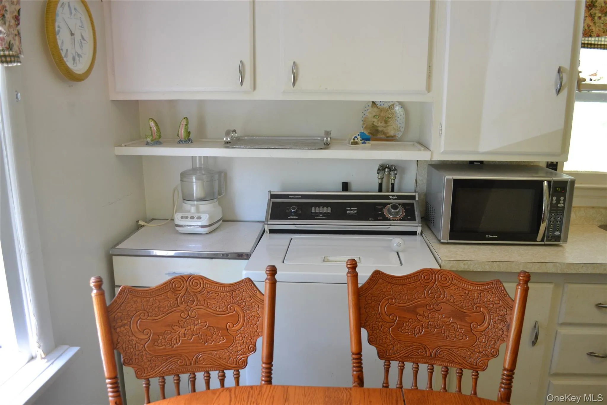 Washer and microwave Washer and microwave