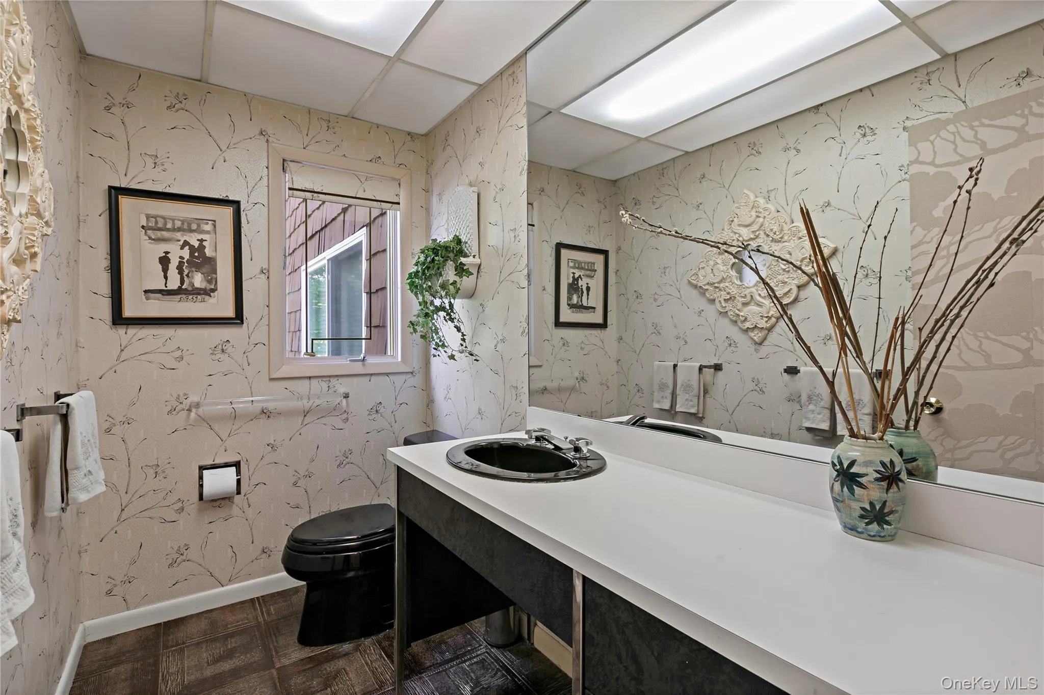 Powder room on first floor Powder room on first floor