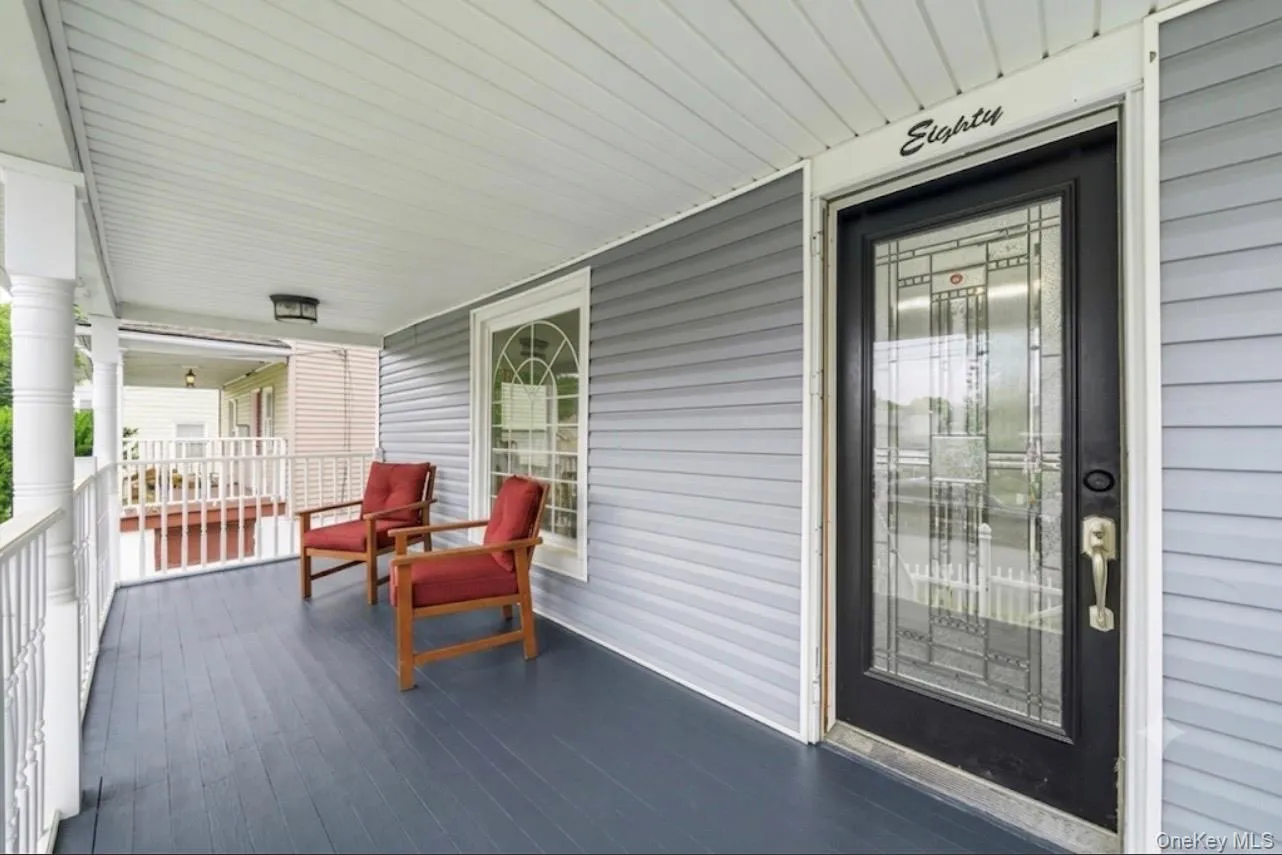 Enclosed front porch Enclosed front porch
