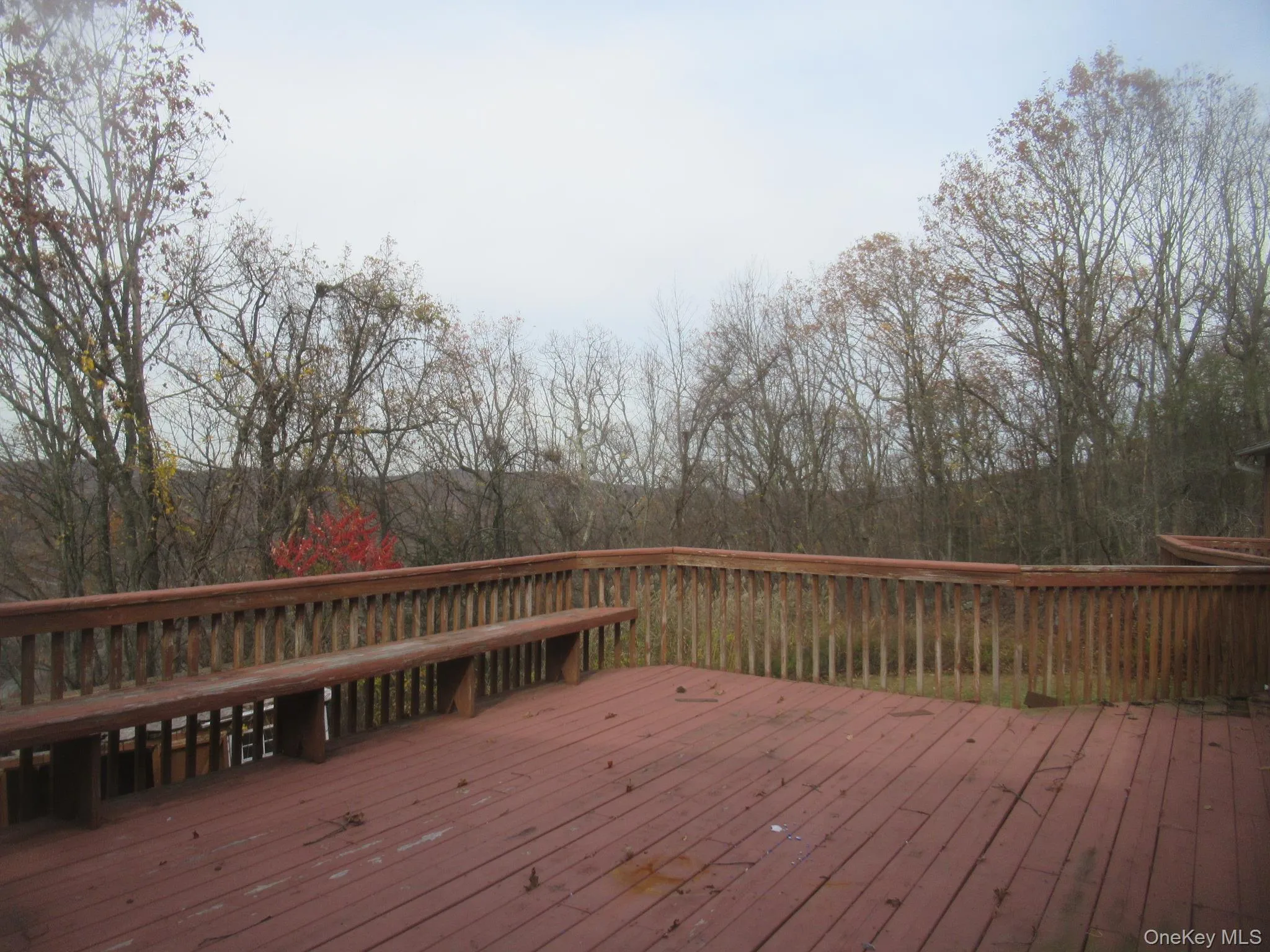 View of wooden deck View of wooden deck