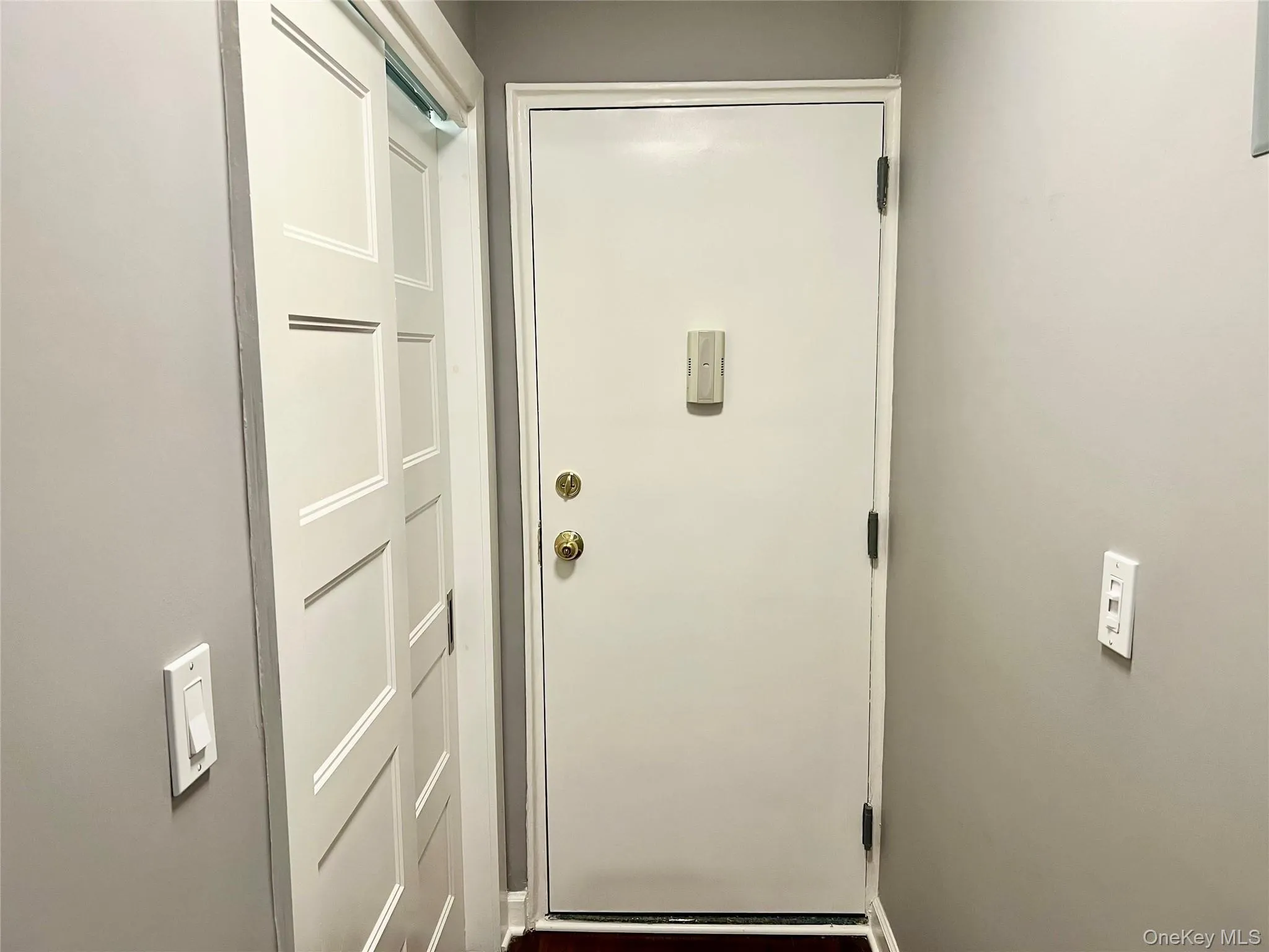 Entry with closet Entry with closet
