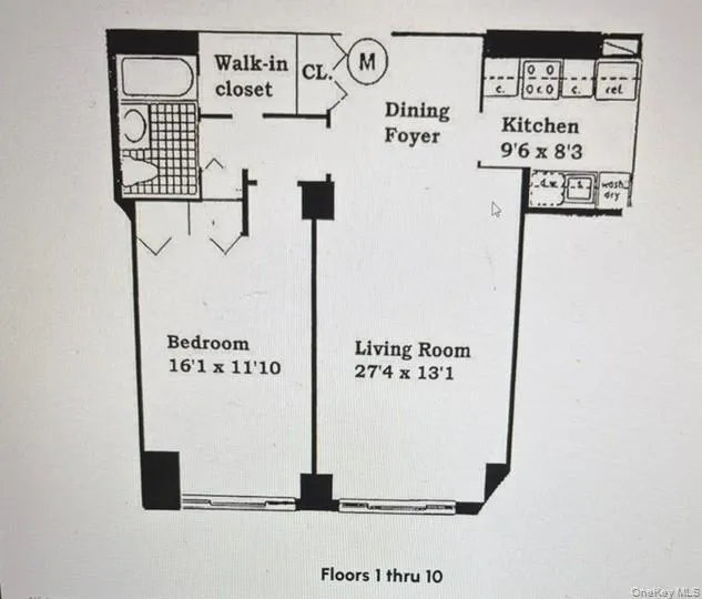 1 Bedroom/1 BathM Line 735 Sq Feet 1 Bedroom/1 BathM Line 735 Sq Feet