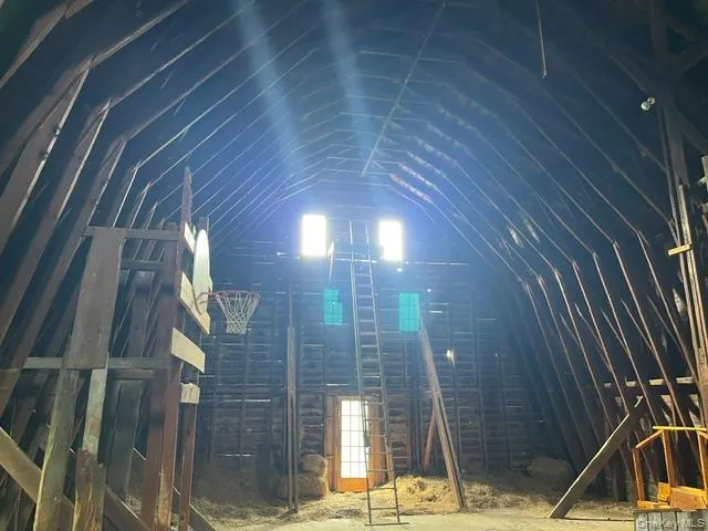 Huge 1 1/2 half story loft above barn Huge 1 1/2 half story loft above barn