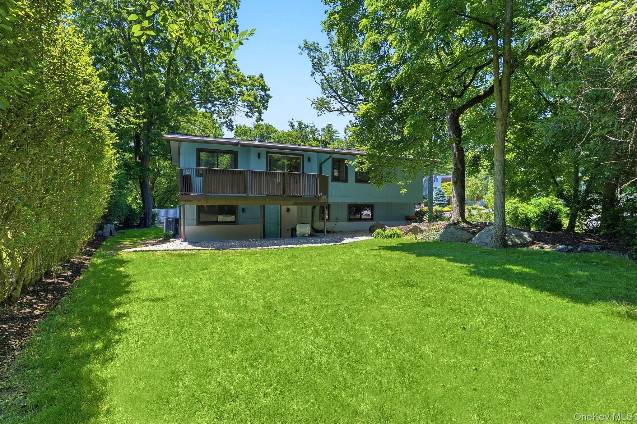 Expansive yard with mature planting Expansive yard with mature planting