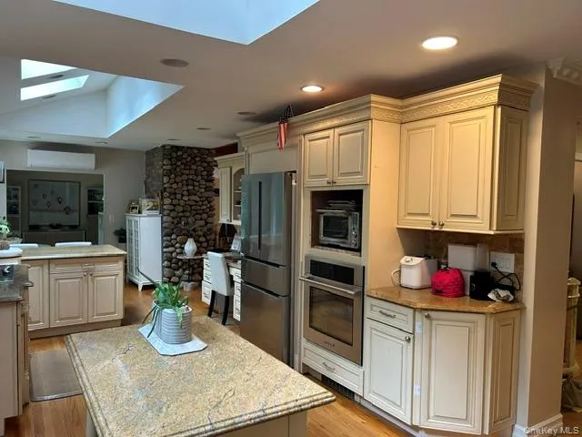 Skylights light the room with warmth Skylights light the room with warmth