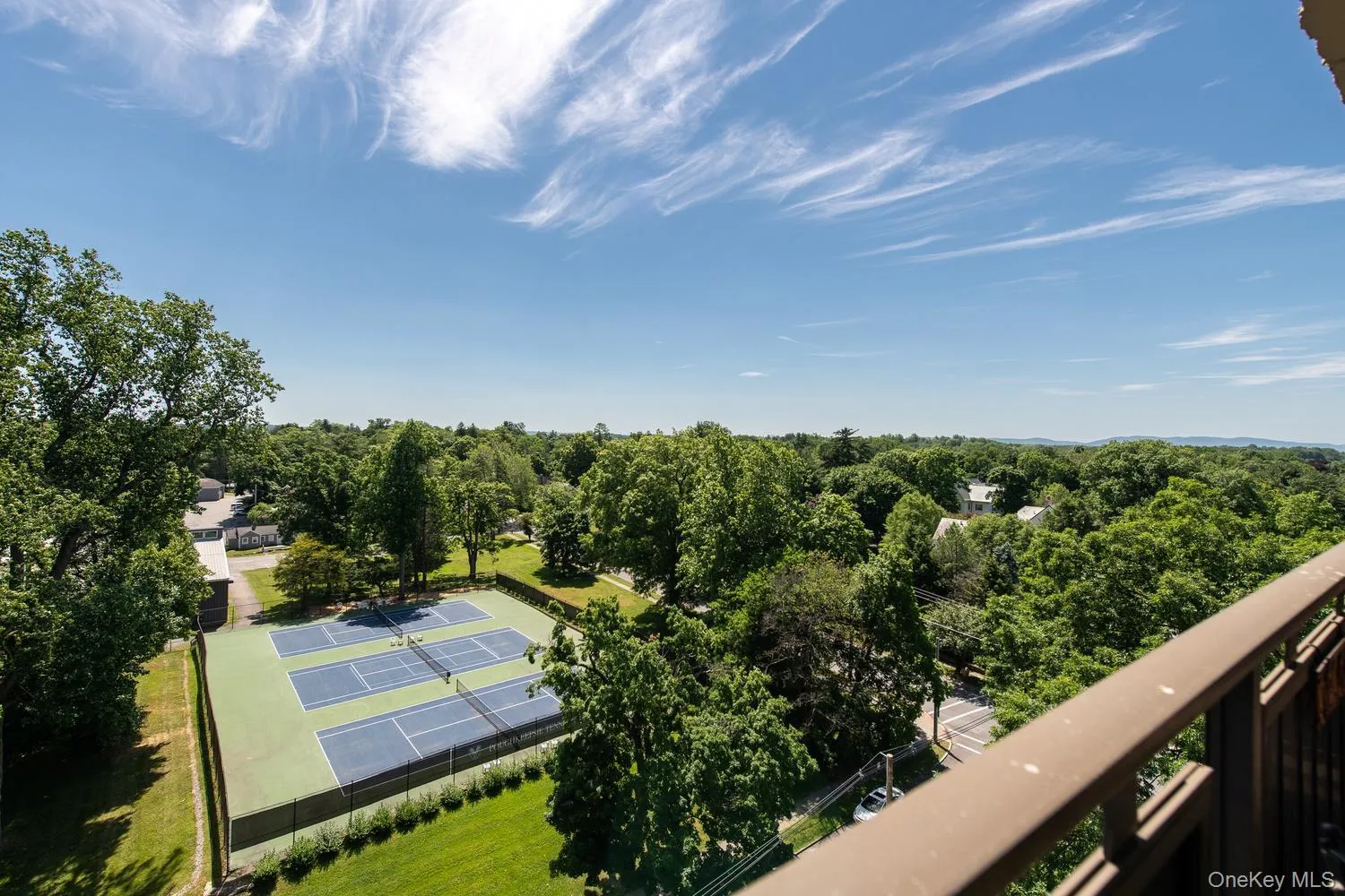View of the courts at the Poughkeepsie Tennis Club View of the courts at the Poughkeepsie Tennis Club