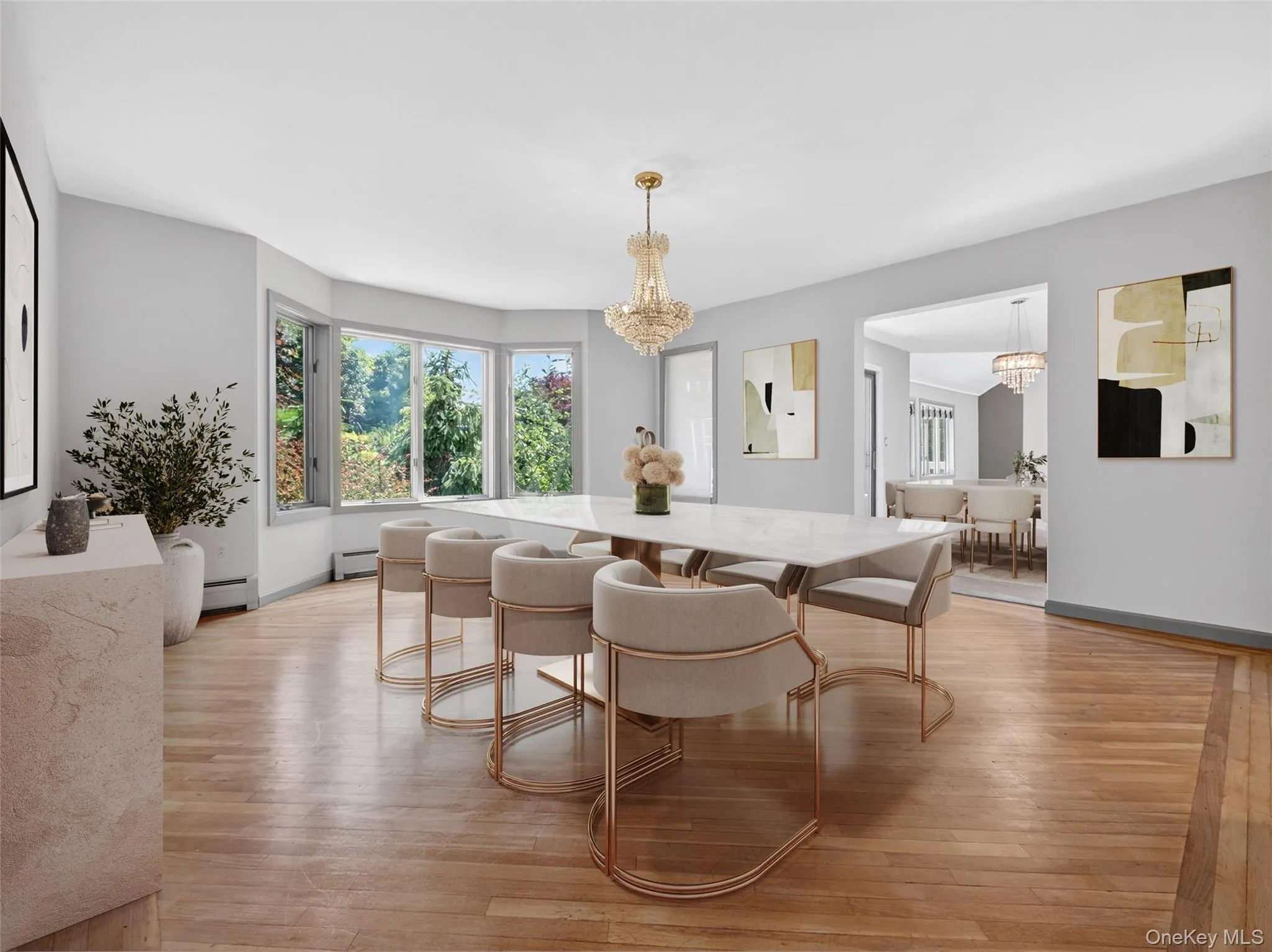 Virtually Staged dining room Virtually Staged dining room