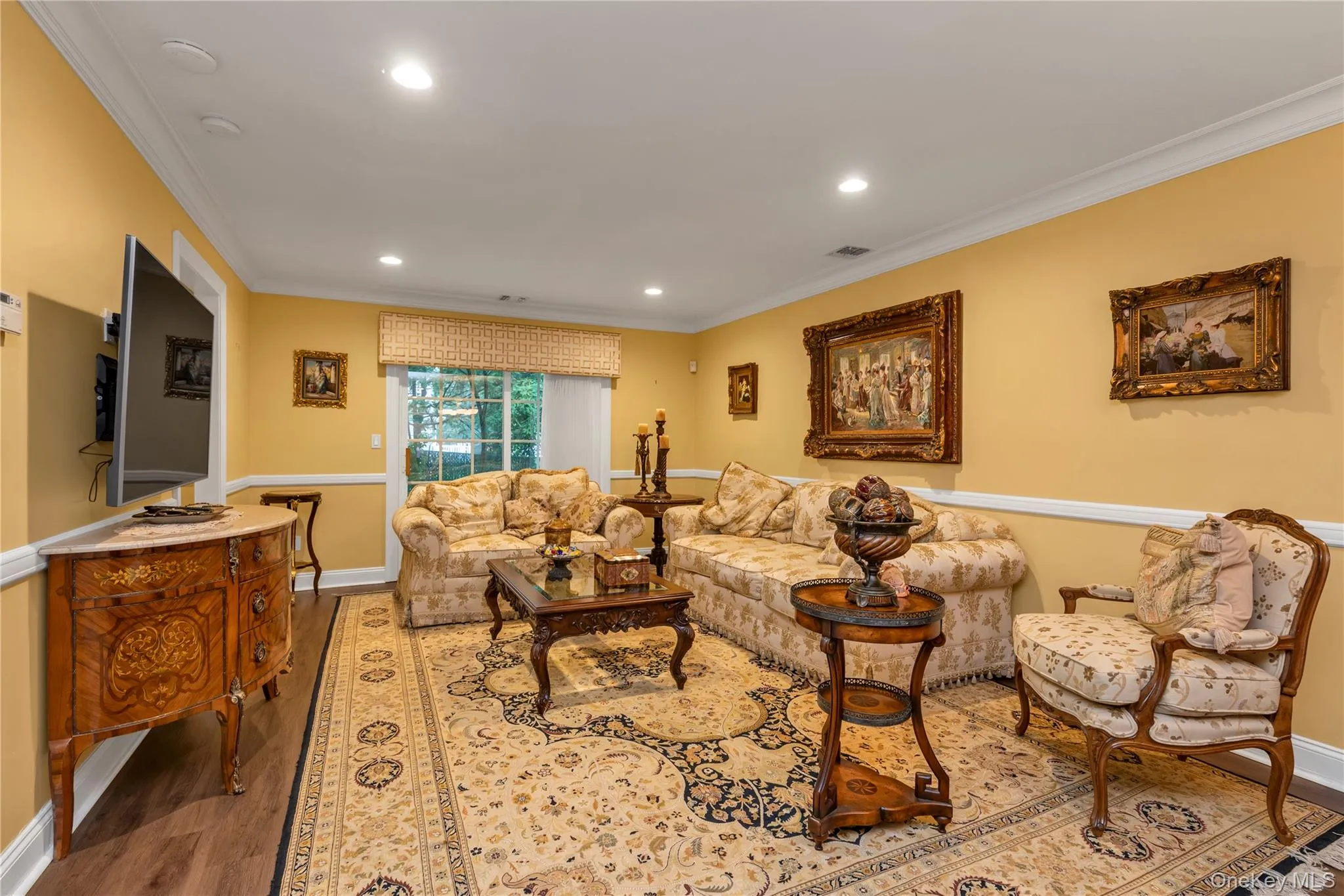 Living Room with Sliders to Back Patio Living Room with Sliders to Back Patio