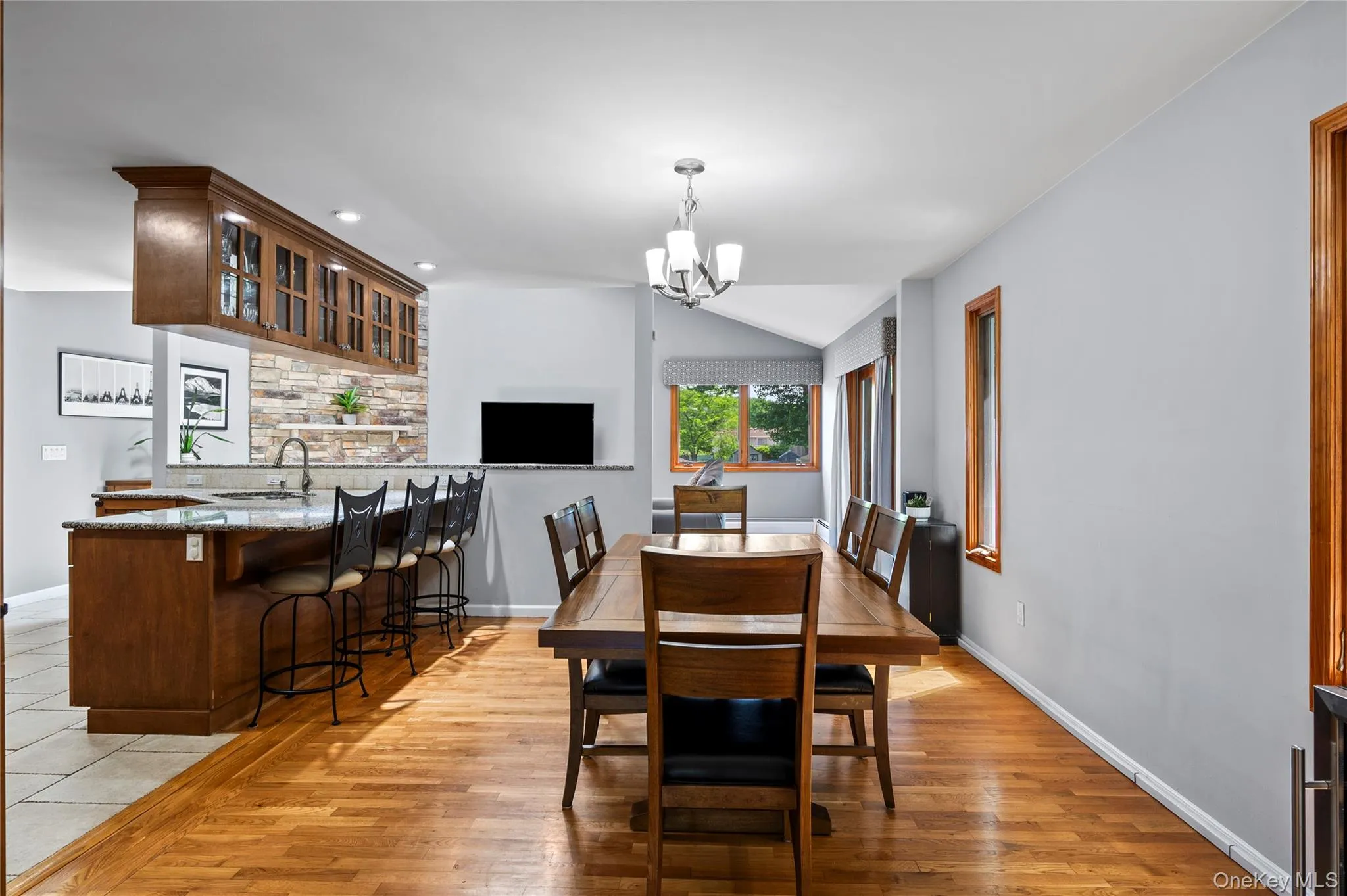 "House 1" Dining Area with Hardwood Floors "House 1" Dining Area with Hardwood Floors