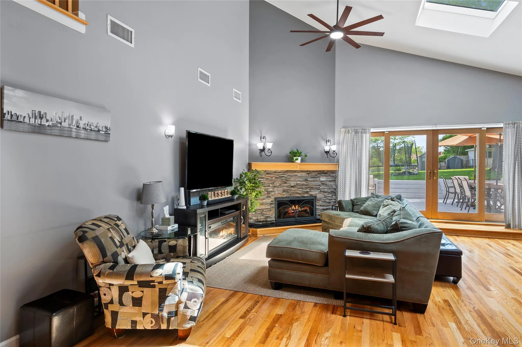 "House 2" Living Room with Fireplace "House 2" Living Room with Fireplace
