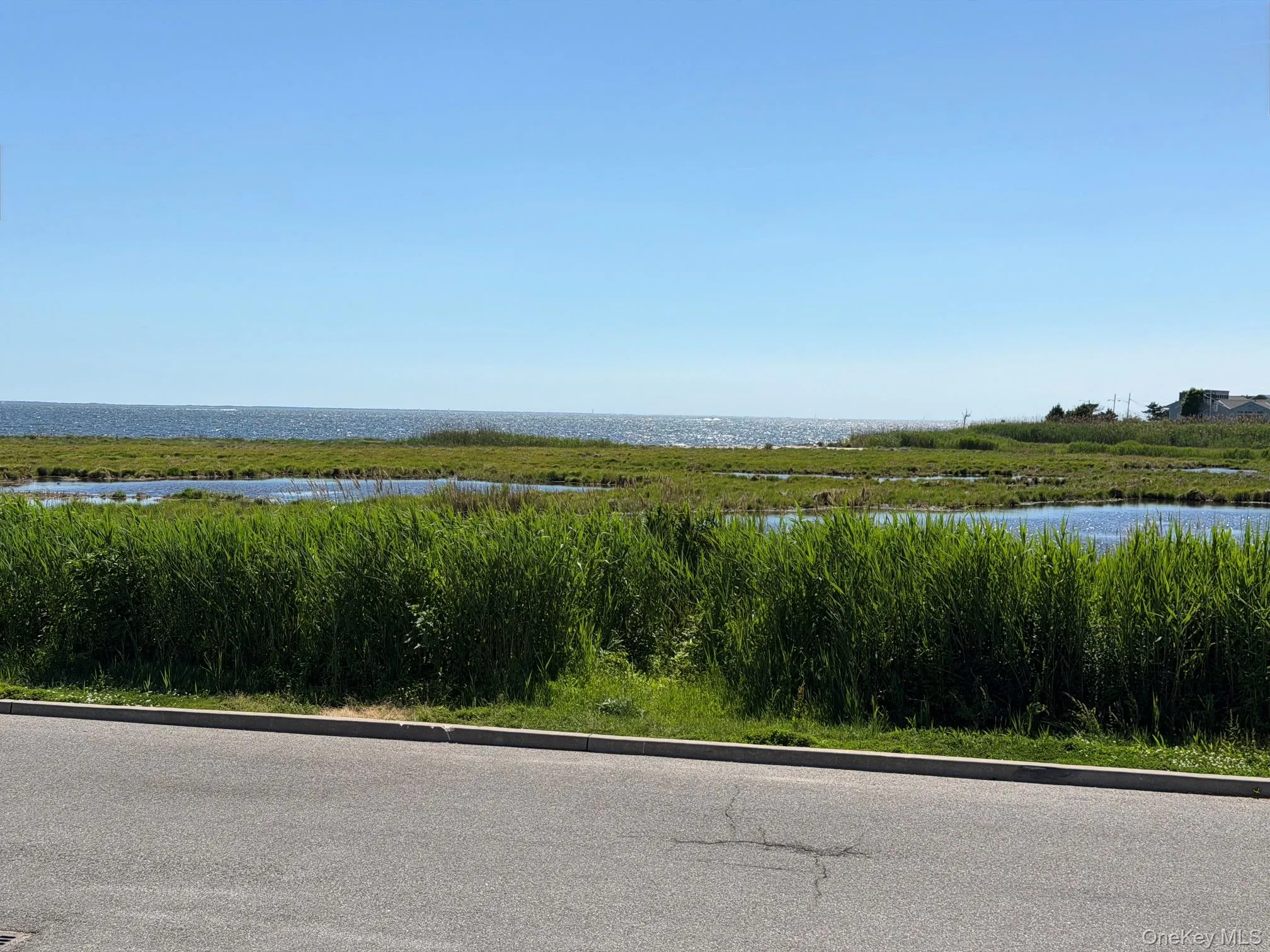 View of Great South Bay and marshland View of Great South Bay and marshland