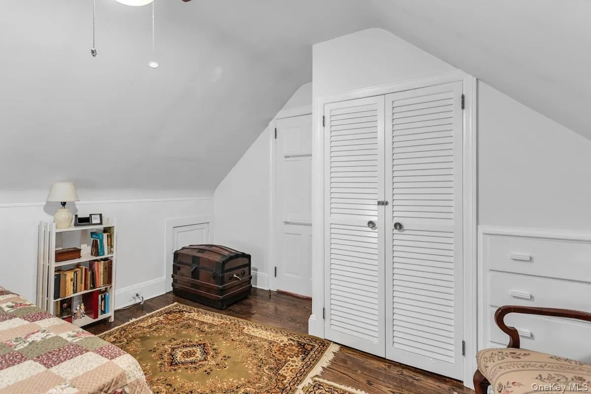 Double Closet and Eave Storage/Drawers Double Closet and Eave Storage/Drawers