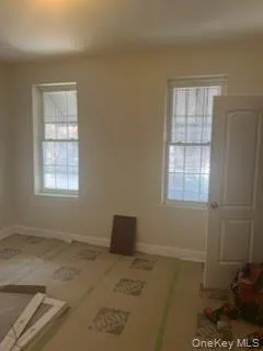 Hardwood floors underneath protective barrier Hardwood floors underneath protective barrier